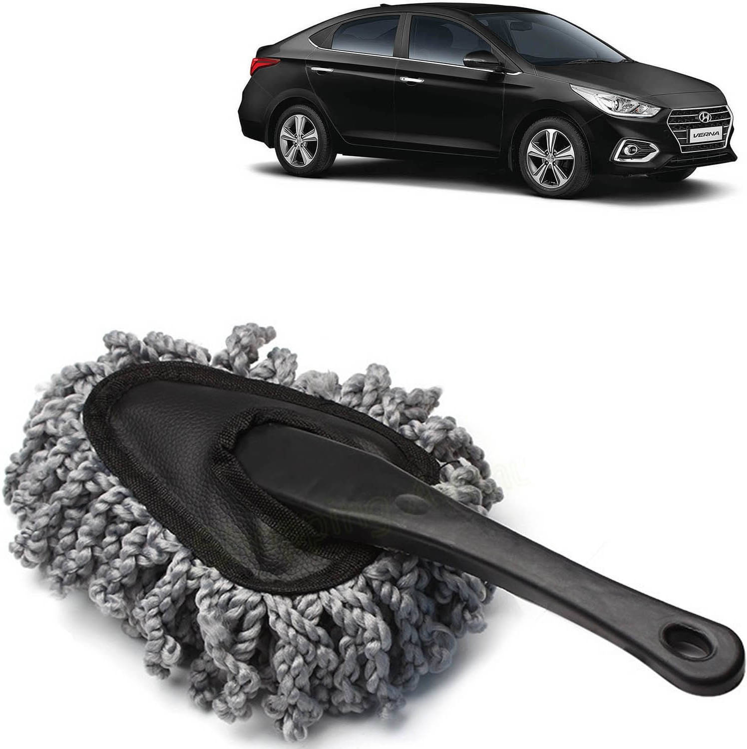     			FULKIZA Portable Car Wash Cleaning Brush Microfiber Dusting Tool ForVerna_MJD809 Wet and Dry Duster