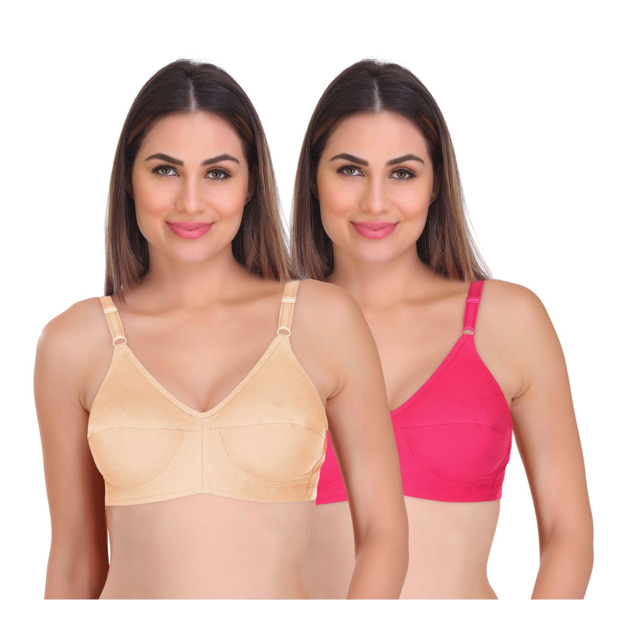     			Featherline Pack of 1 Cotton Non Padded Everyday Bra For Women ( Multicolor2 )