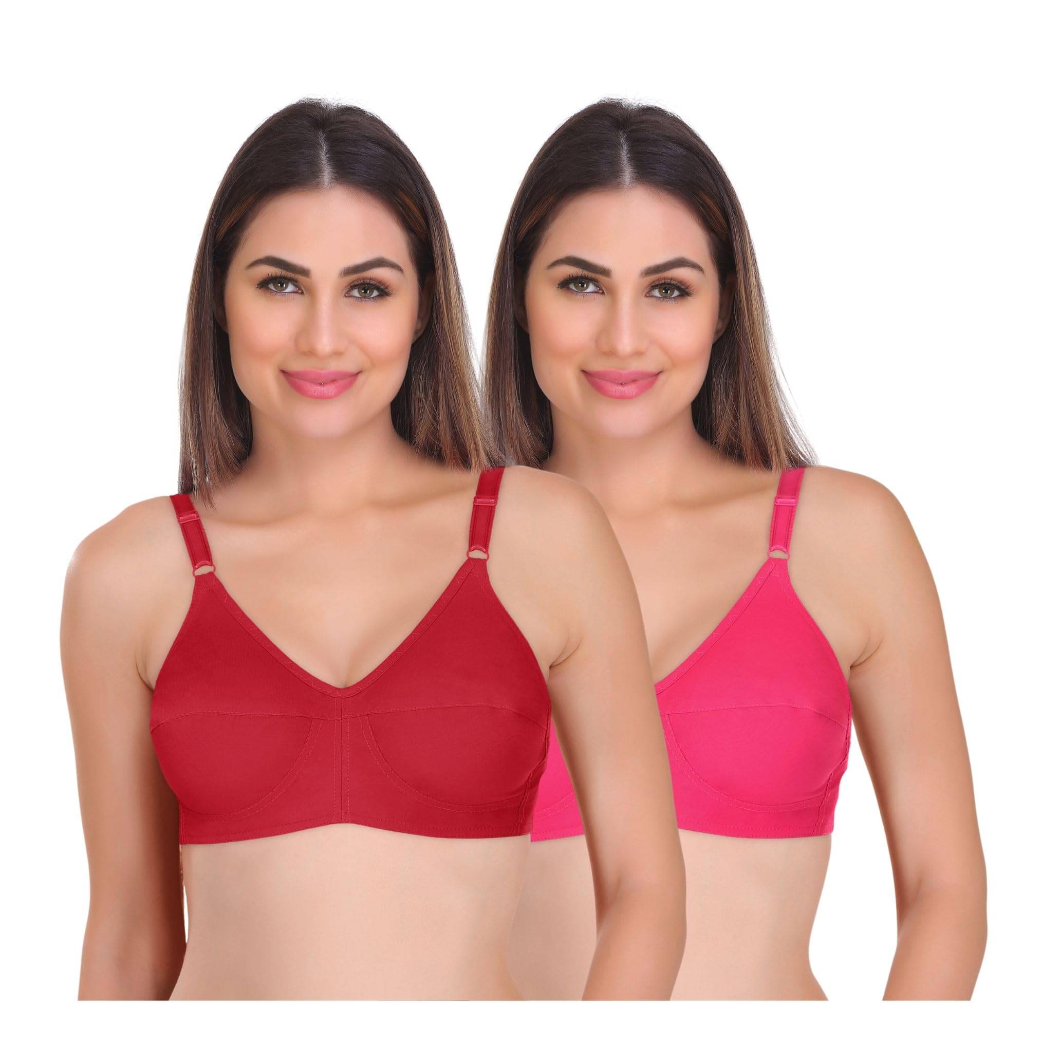 Featherline Pack of 1 Cotton Non Padded Everyday Bra For Women ( Multicolor2 )     			Featherline Pack of 1 Cotton Non Padded Everyday Bra For Women ( Multicolor2 )