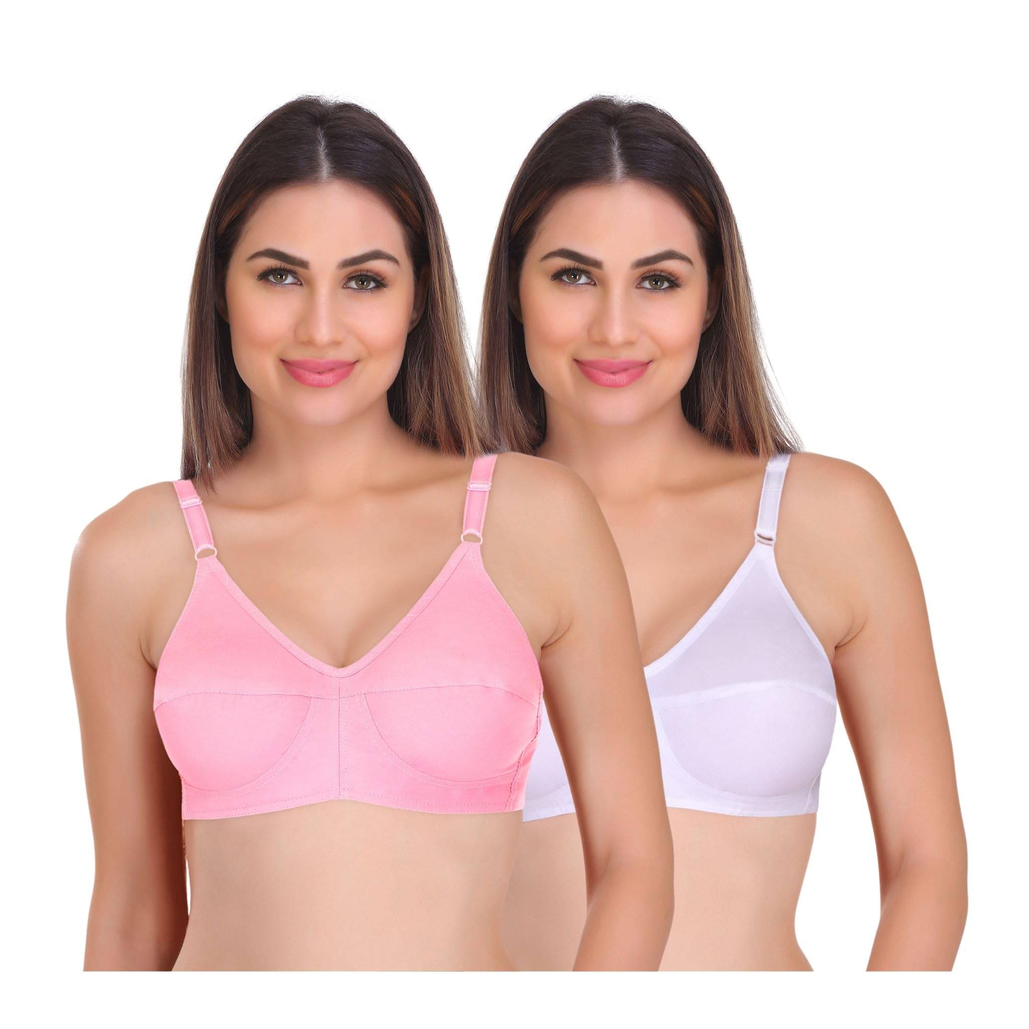    			Featherline Pack of 1 Cotton Non Padded Everyday Bra For Women ( Multicolor2 )