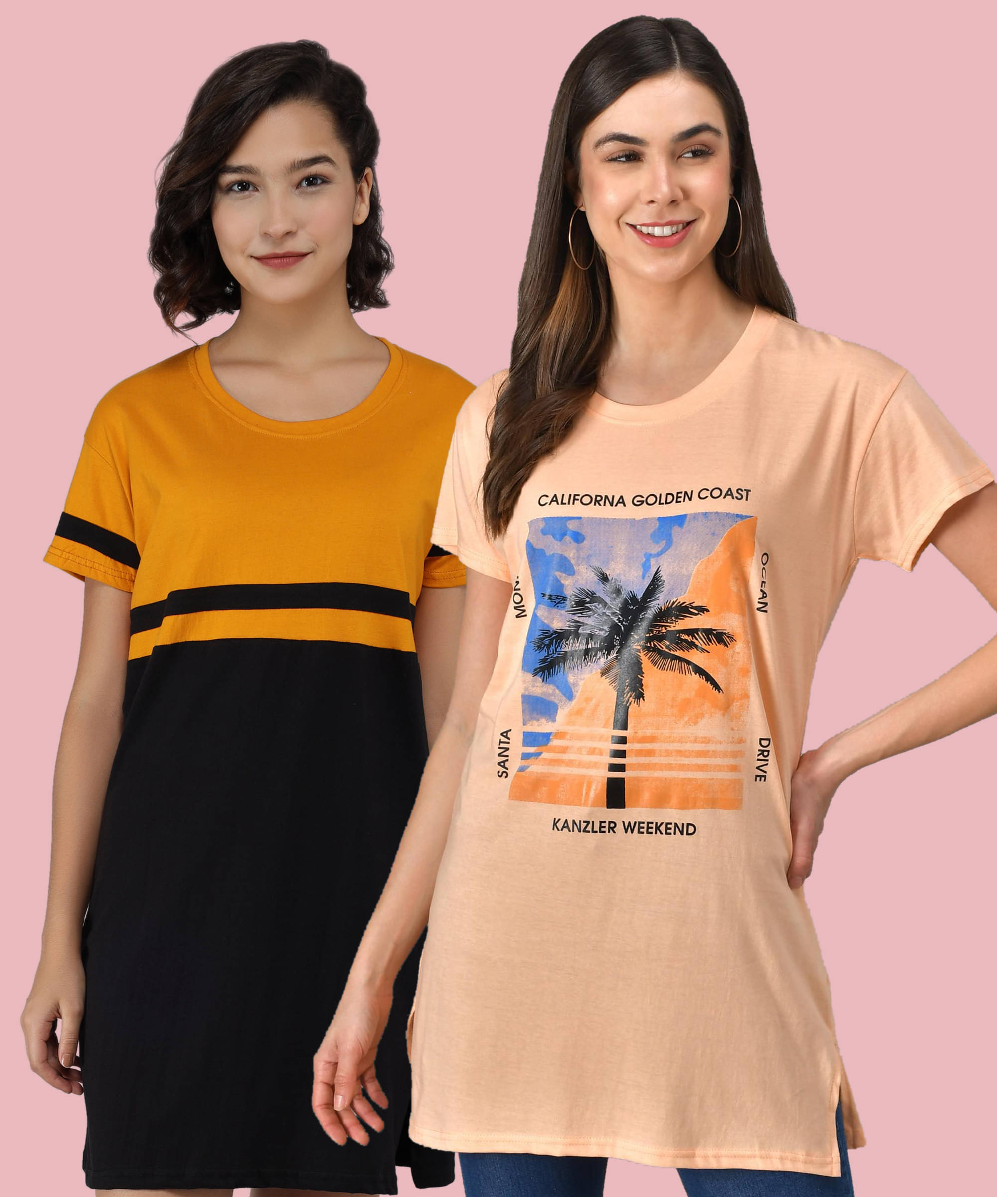 GRAND MALBORK Women Cotton Printed Regular Fit Round Neck T-Shirt ( Multicolor ) GRAND MALBORK Women Cotton Printed Regular Fit Round Neck T-Shirt ( Multicolor )