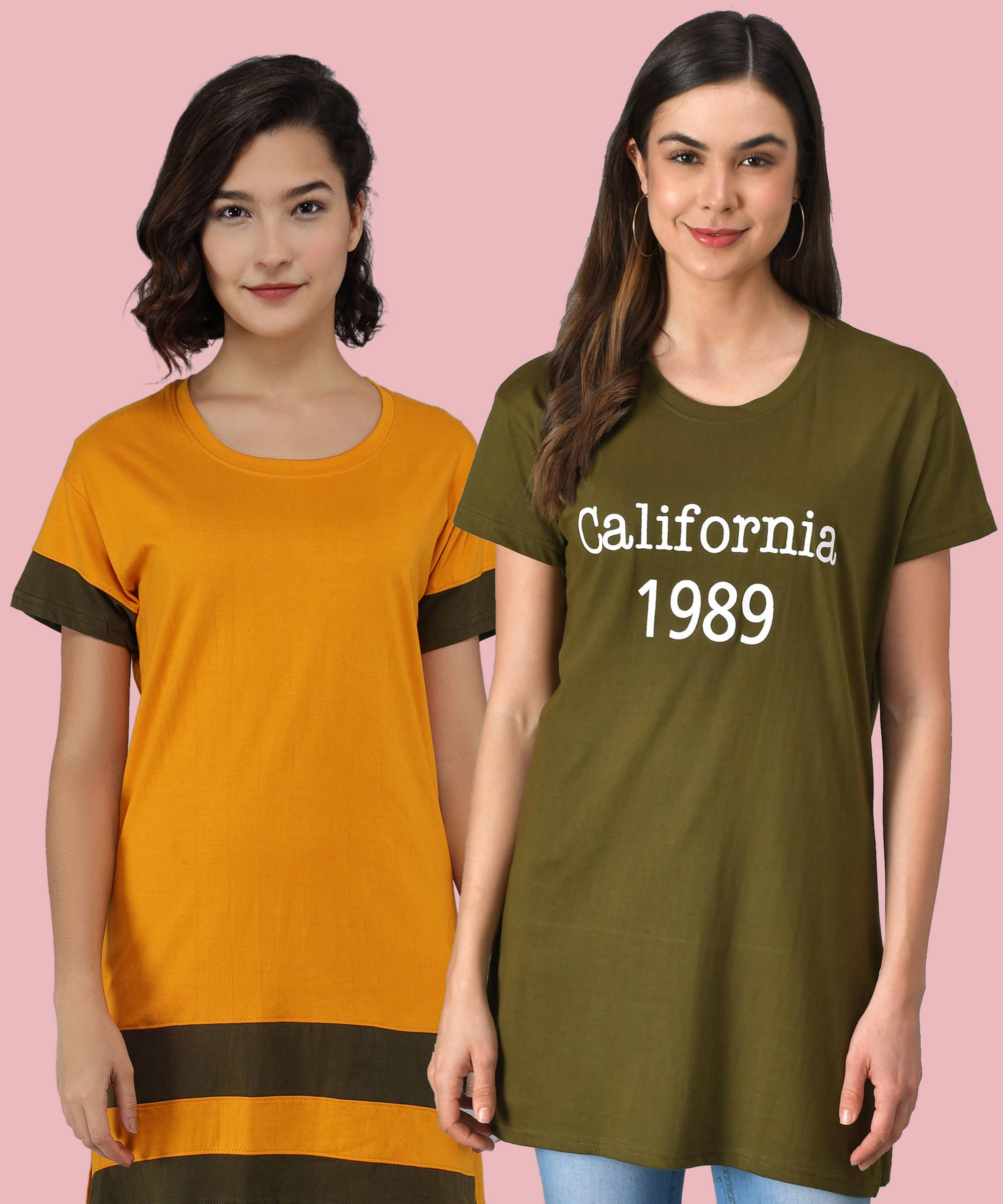 GRAND MALBORK Women Cotton Printed Regular Fit Round Neck T-Shirt ( Multicolor )     			GRAND MALBORK Women Cotton Printed Regular Fit Round Neck T-Shirt ( Multicolor )