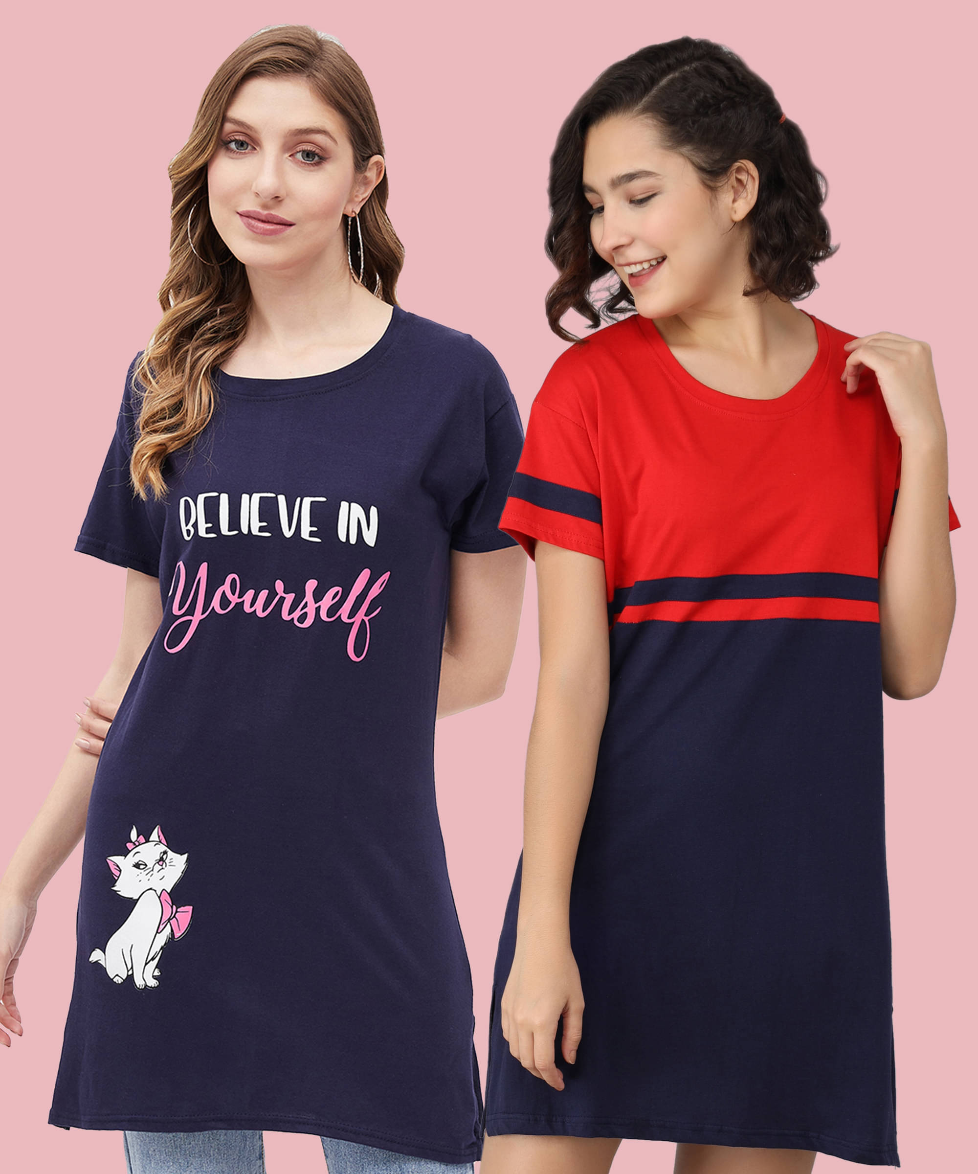     			GRAND MALBORK Women Cotton Printed Regular Fit Round Neck T-Shirt ( Multicolor )