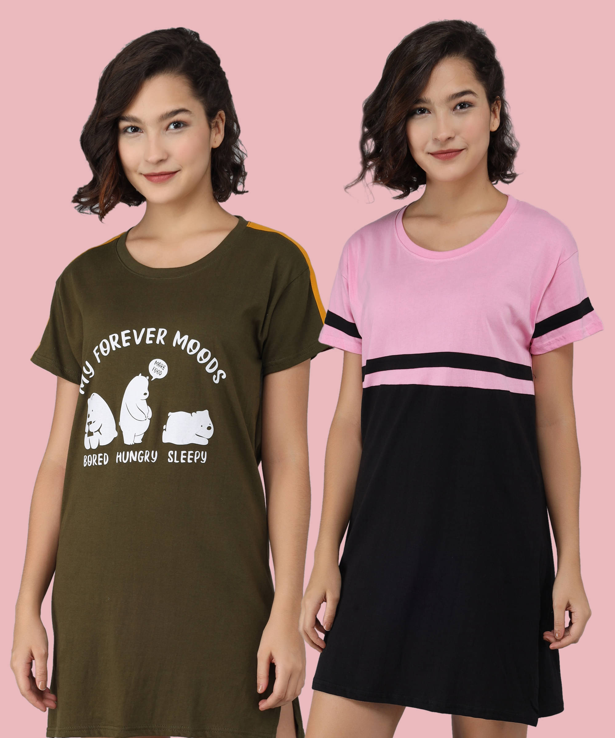 GRAND MALBORK Women Cotton Printed Regular Fit Round Neck T-Shirt ( Multicolor )     			GRAND MALBORK Women Cotton Printed Regular Fit Round Neck T-Shirt ( Multicolor )