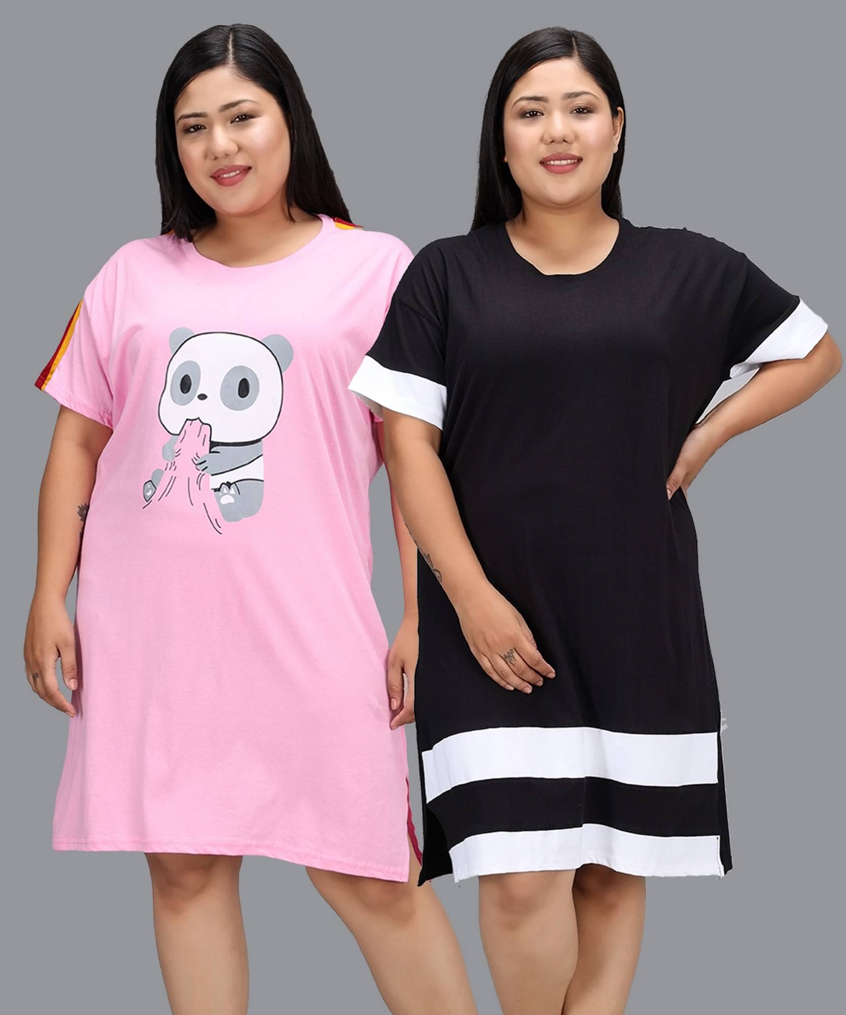 GRAND MALBORK Women Cotton Printed Regular Fit Round Neck T-Shirt ( Multicolor )     			GRAND MALBORK Women Cotton Printed Regular Fit Round Neck T-Shirt ( Multicolor )