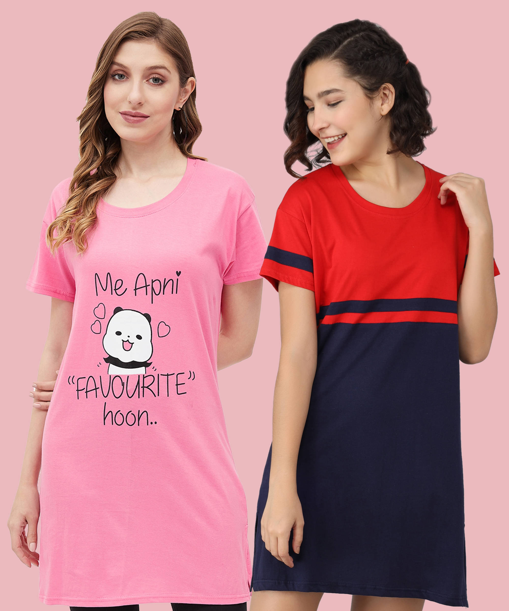 GRAND MALBORK Women Cotton Printed Regular Fit Round Neck T-Shirt ( Multicolor ) GRAND MALBORK Women Cotton Printed Regular Fit Round Neck T-Shirt ( Multicolor )