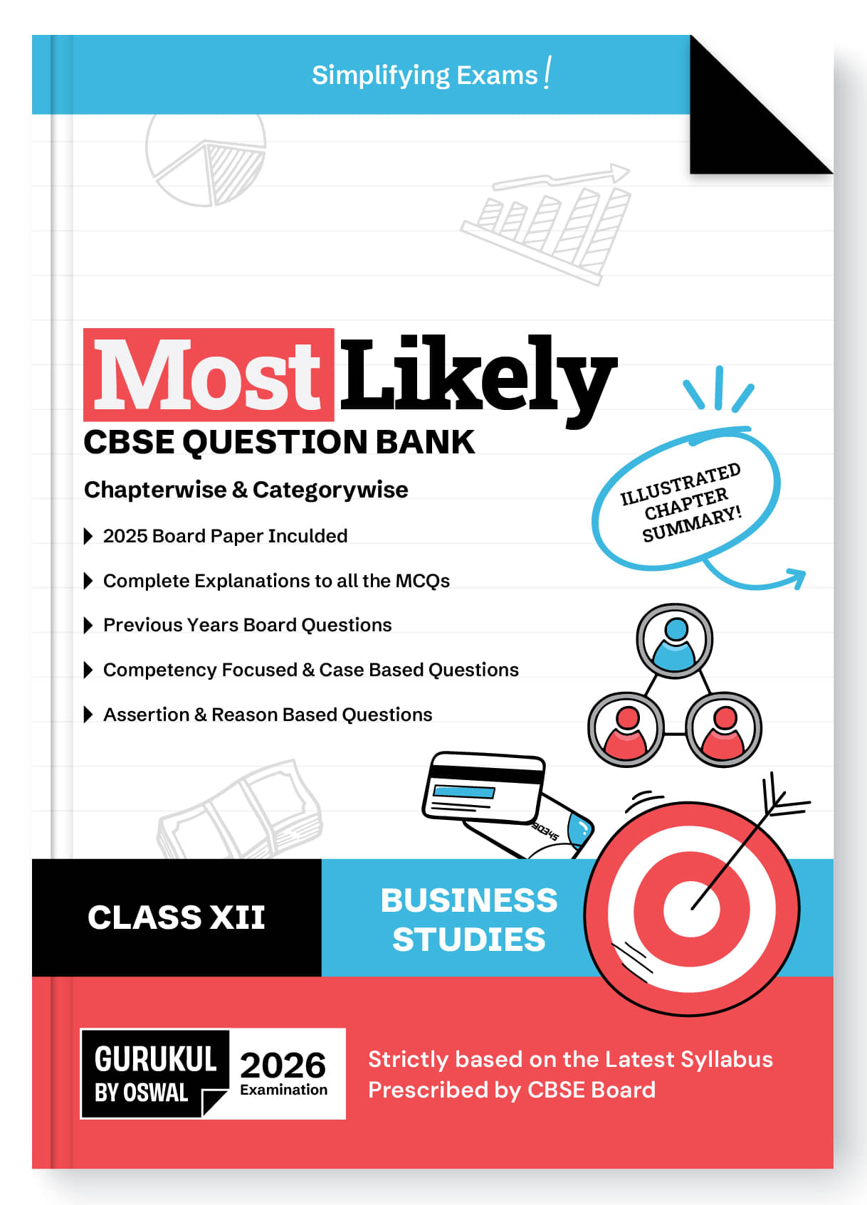     			Gurukul By Oswal Business Studies Most Likely CBSE Question Bank for Class 12 Exam 2025 - Chapterwise & Categorywise, Competency Focused Qs, MCQs, Cas