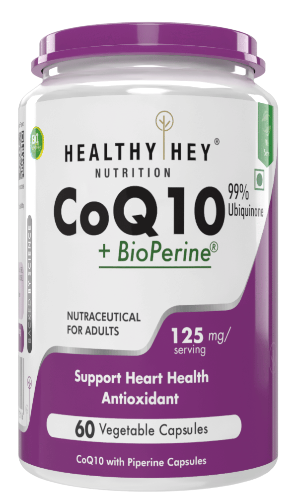 HEALTHYHEY NUTRITION Coq10 With Bioperine 125 Mg 60 Capsules 125 mg Capsule HEALTHYHEY NUTRITION Coq10 With Bioperine 125 Mg 60 Capsules 125 mg Capsule