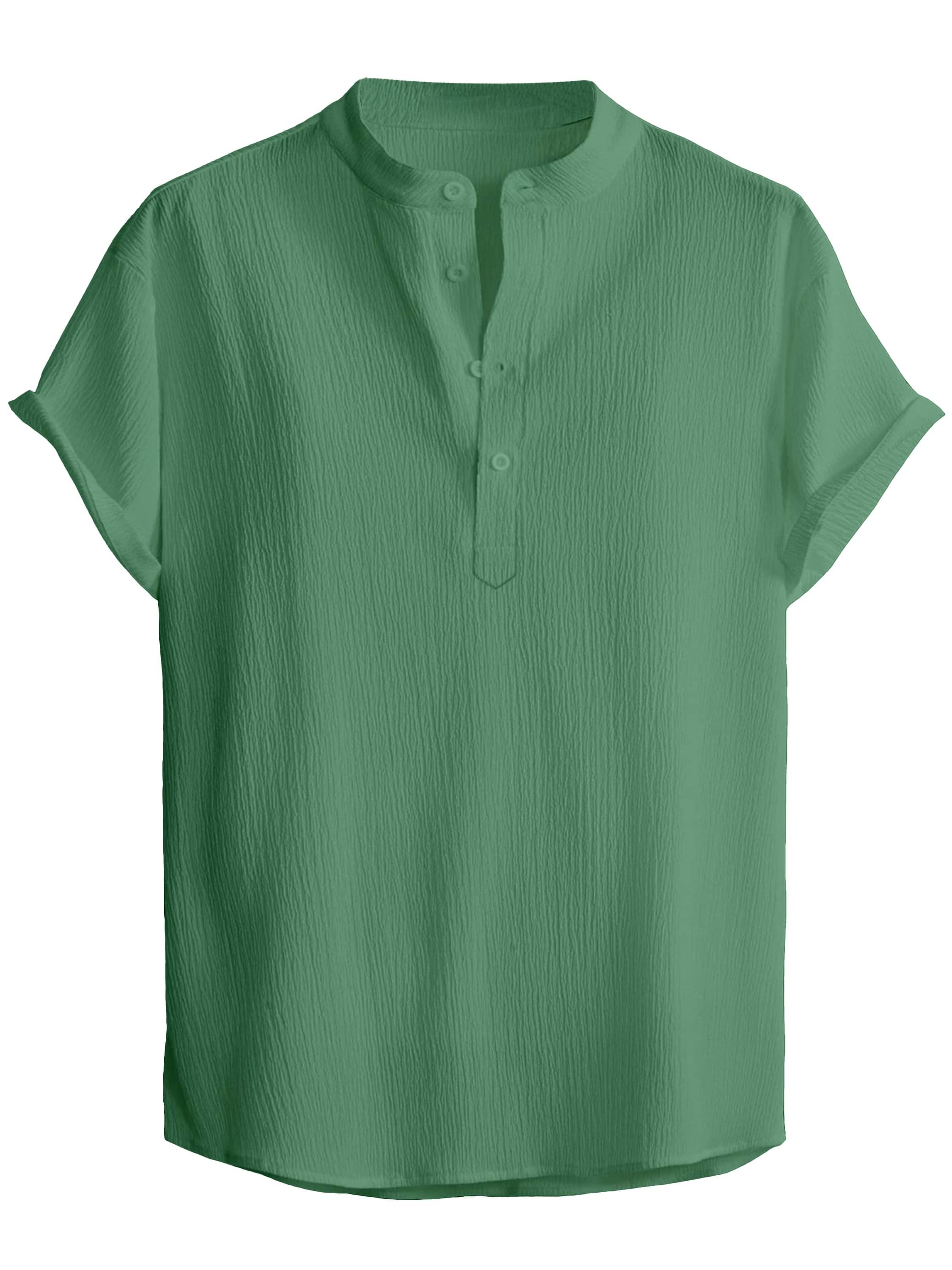 KAKIDO Polyester Regular Fit Self Design Half Sleeves Men's Casual Shirt - Light Green ( Pack of 1 ) KAKIDO Polyester Regular Fit Self Design Half Sleeves Men's Casual Shirt - Light Green ( Pack of 1 )