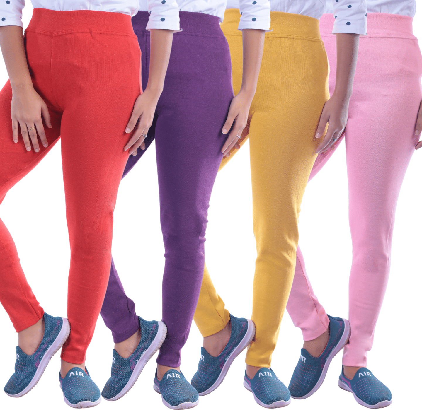     			KARARO Women Cotton Blend Skinny Fit Jegging