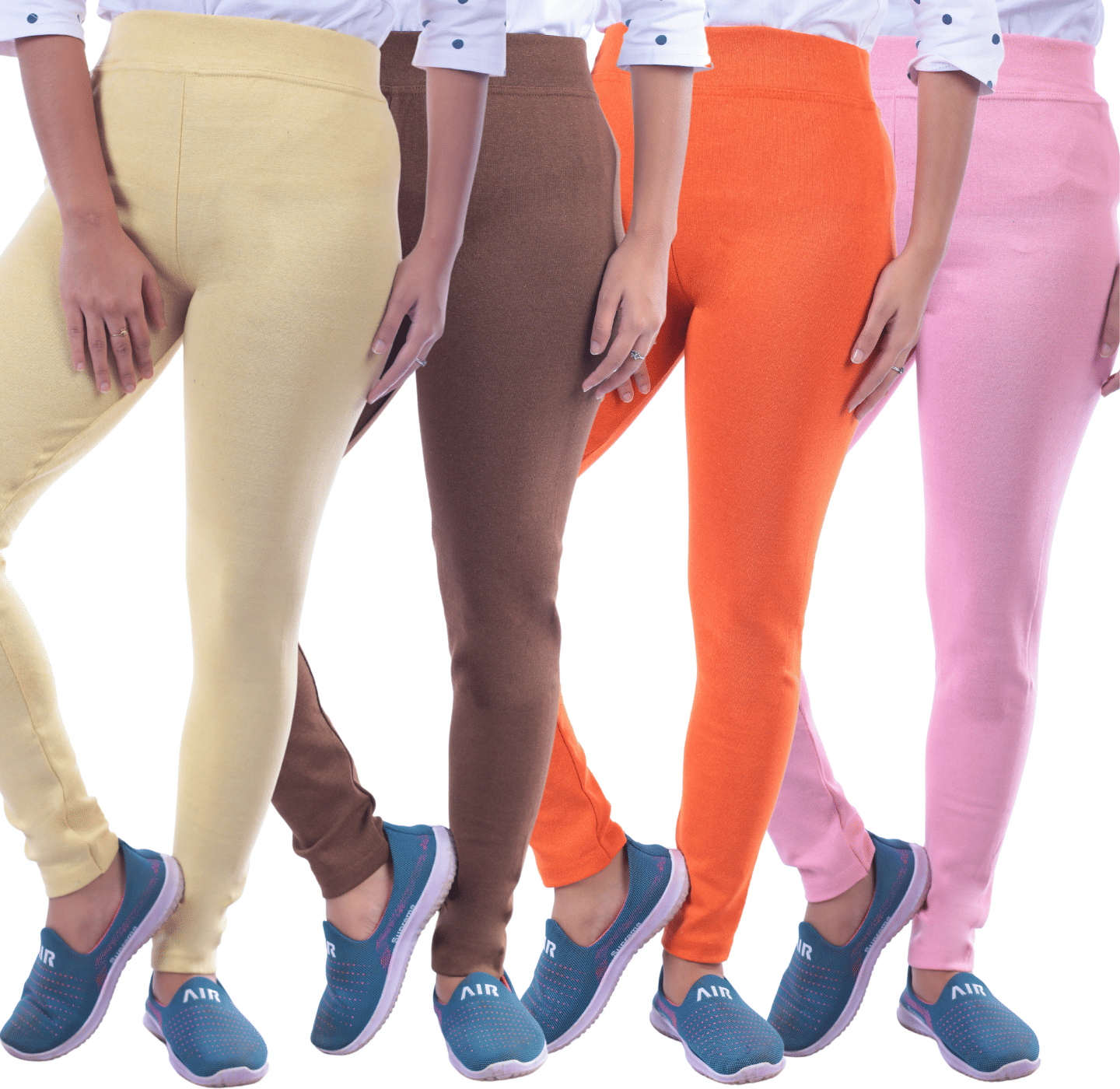     			KARARO Women Cotton Blend Skinny Fit Jegging