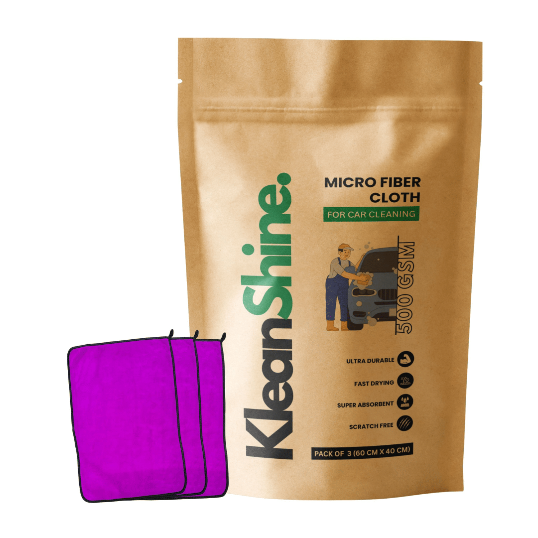KLEANSHINE Purple 500 GSM Microfiber Cloth For Automobile ( Pack of 3 ) KLEANSHINE Purple 500 GSM Microfiber Cloth For Automobile ( Pack of 3 )