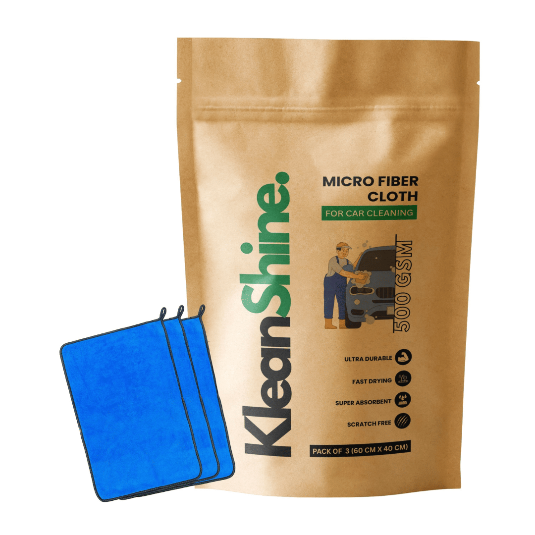 KLEANSHINE Yellow 500 GSM Microfiber Cloth For Automobile ( Pack of 3 ) KLEANSHINE Yellow 500 GSM Microfiber Cloth For Automobile ( Pack of 3 )