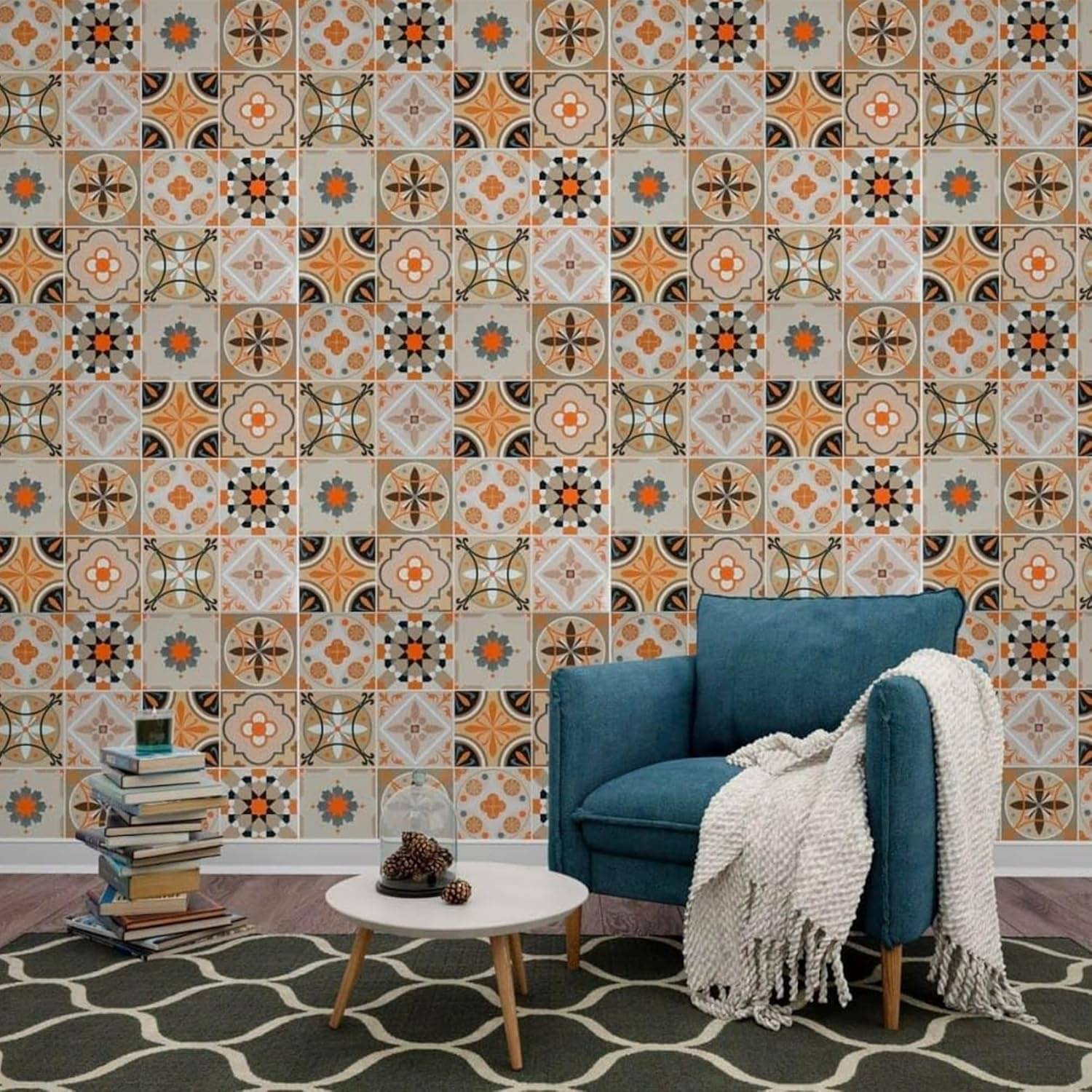     			KRAMOX  Brown Floral Design Marble Wallpaper for Furniture Kitchen, Cabinets, Almirah, Tabletop, Plastic Table, Wardrobe, Renovation Self Adhesive (Size:60 * 200 CM)