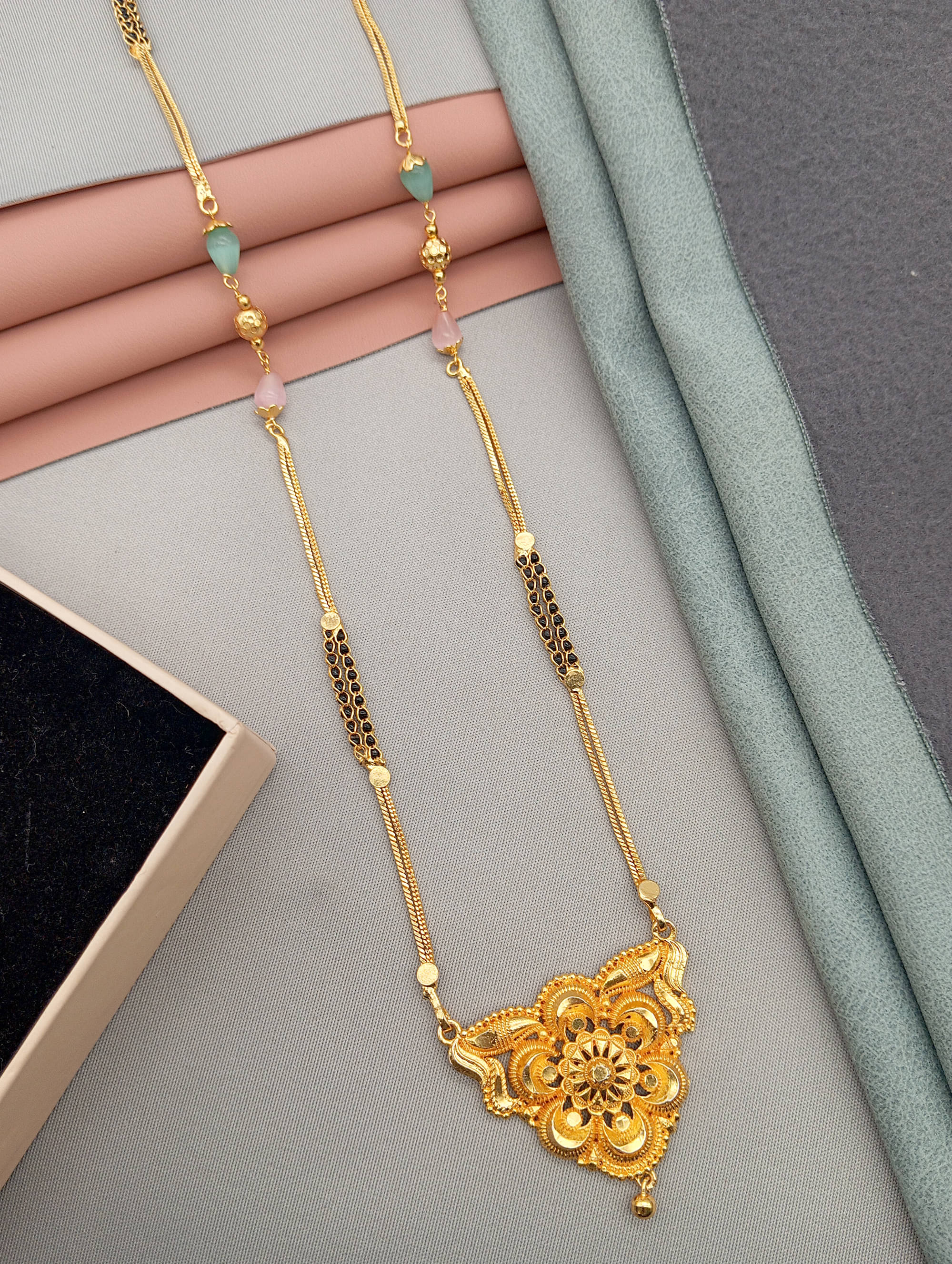     			KRIMO Golden Mangalsutra ( Pack of 1 )