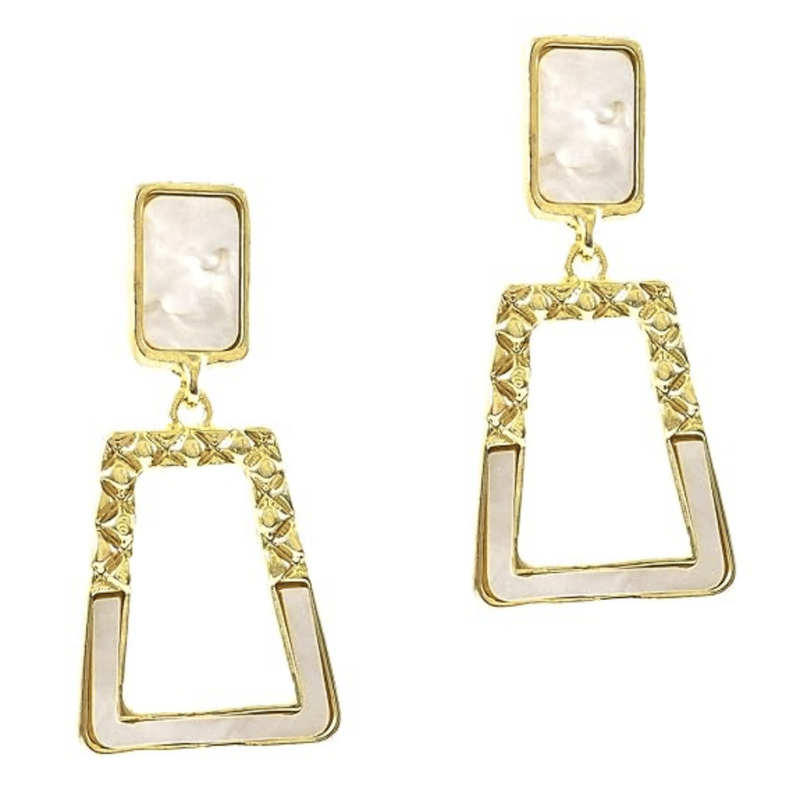     			Kailash Creation Global Golden Danglers Earrings ( Pack of 1 )
