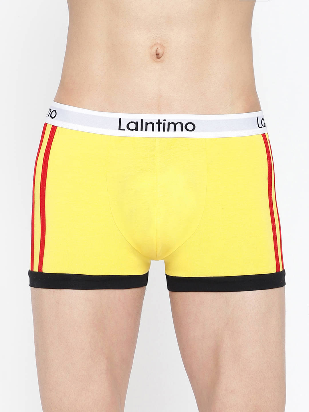     			La Intimo Pack of 1 Lycra Trunks For Men's ( Yellow )