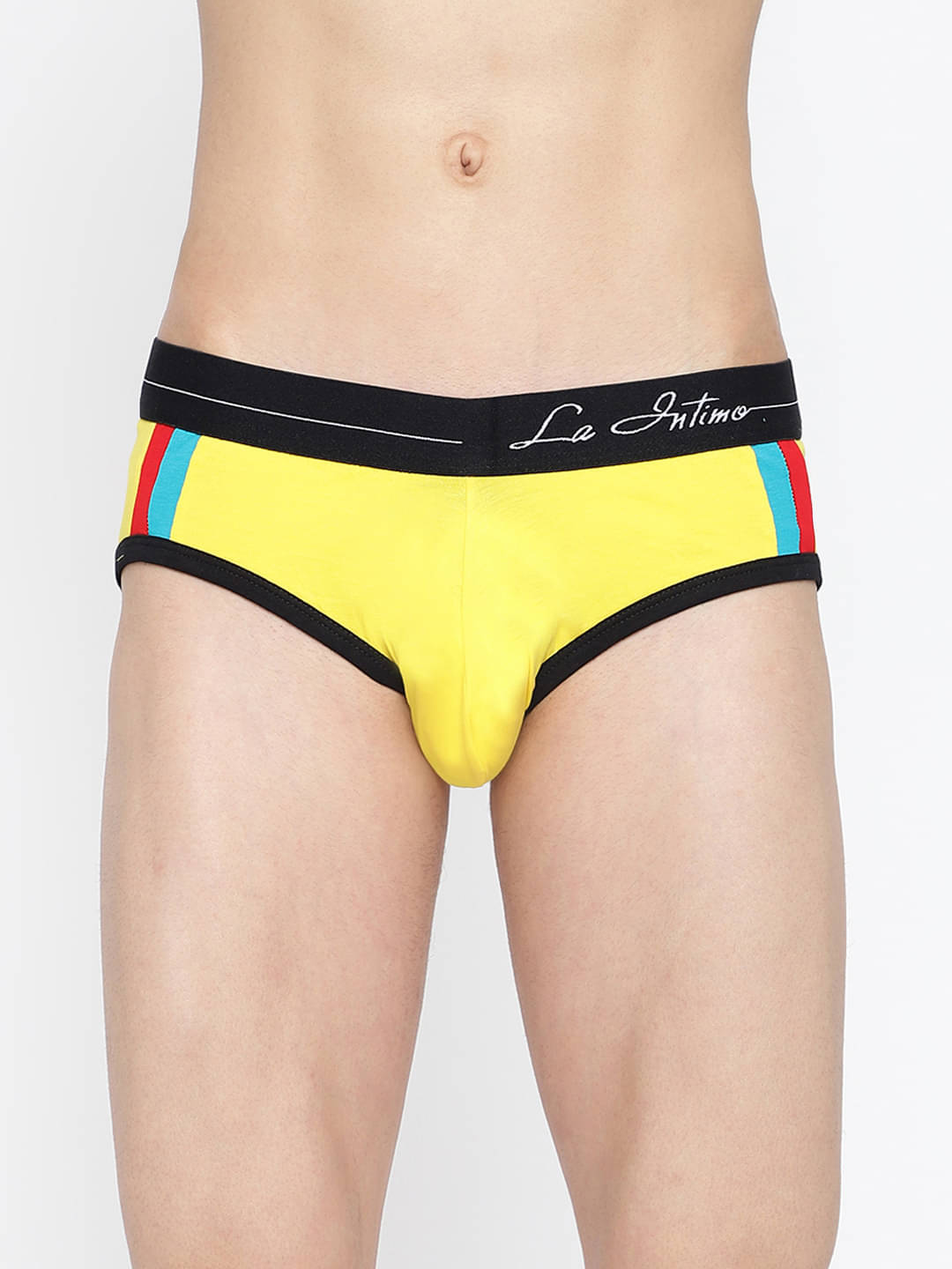     			La Intimo Pack of 1 Lycra Briefs For Men's ( Yellow )
