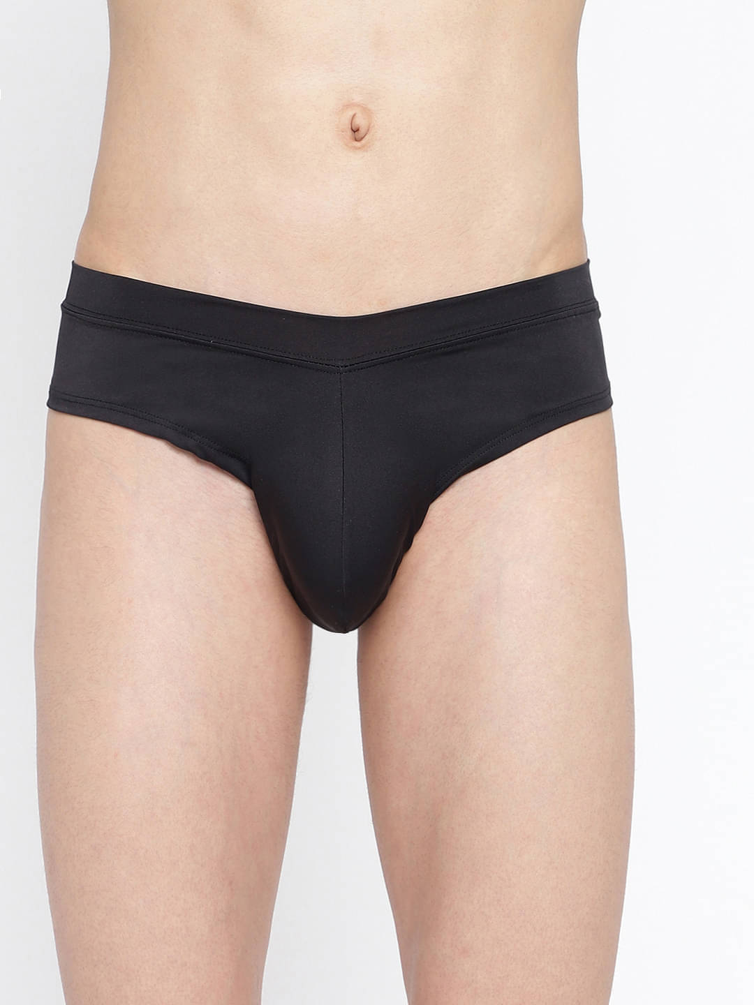     			La Intimo Pack of 1 Polyester Briefs For Men's ( Black )