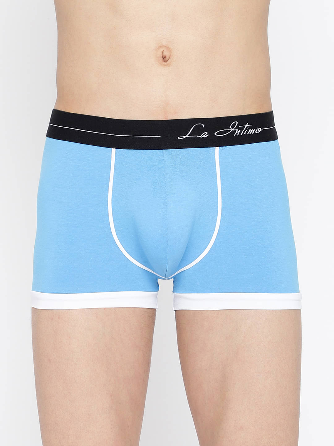     			La Intimo Pack of 1 Lycra Trunks For Men's ( Blue )