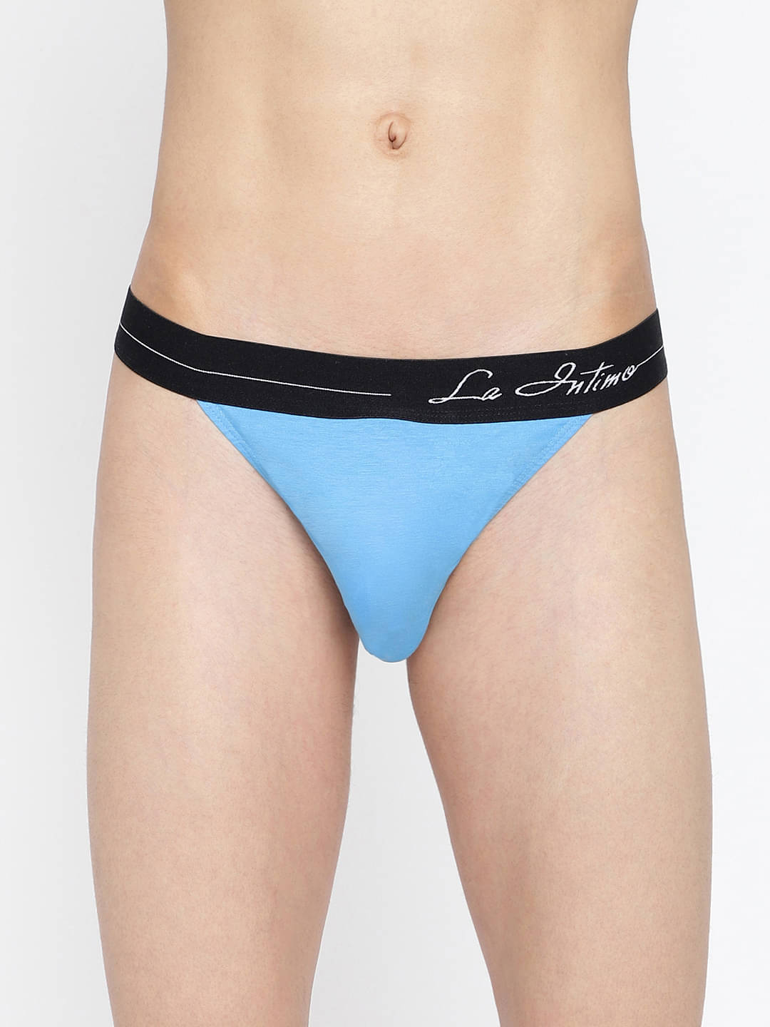 La Intimo Pack of 1 Lycra Thongs For Men's ( Blue ) La Intimo Pack of 1 Lycra Thongs For Men's ( Blue )