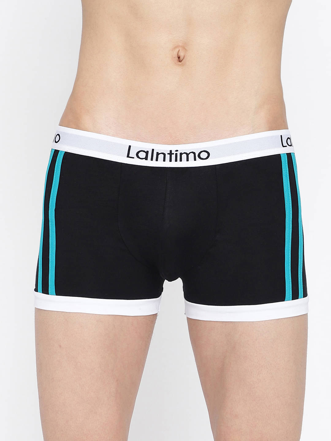     			La Intimo Pack of 1 Lycra Trunks For Men's ( Black )