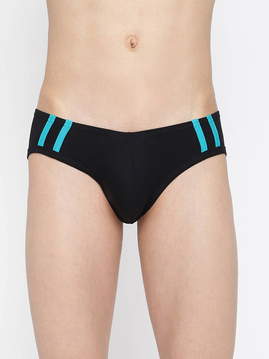     			La Intimo Pack of 1 Lycra Briefs For Men's ( Black )