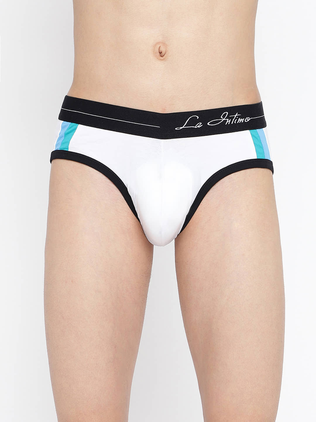 La Intimo Pack of 1 Lycra Briefs For Men's ( White )