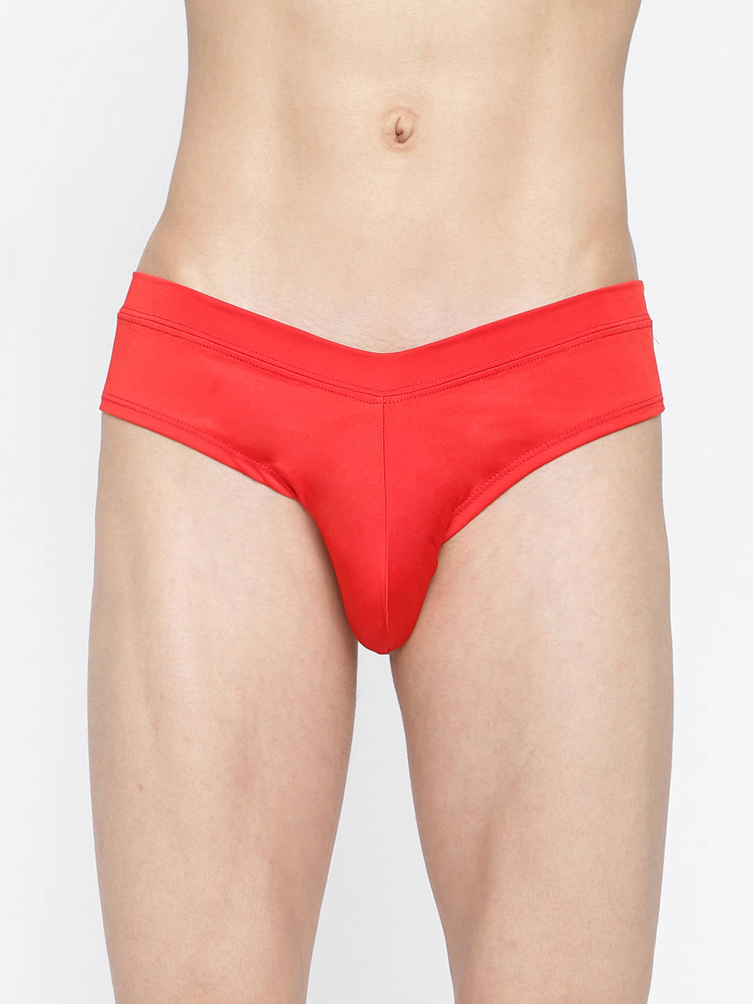 La Intimo Pack of 1 Polyester Briefs For Men's ( Red )