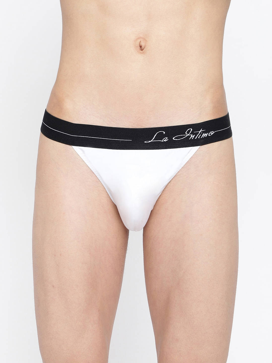 La Intimo Pack of 1 Lycra Thongs For Men's ( White ) La Intimo Pack of 1 Lycra Thongs For Men's ( White )