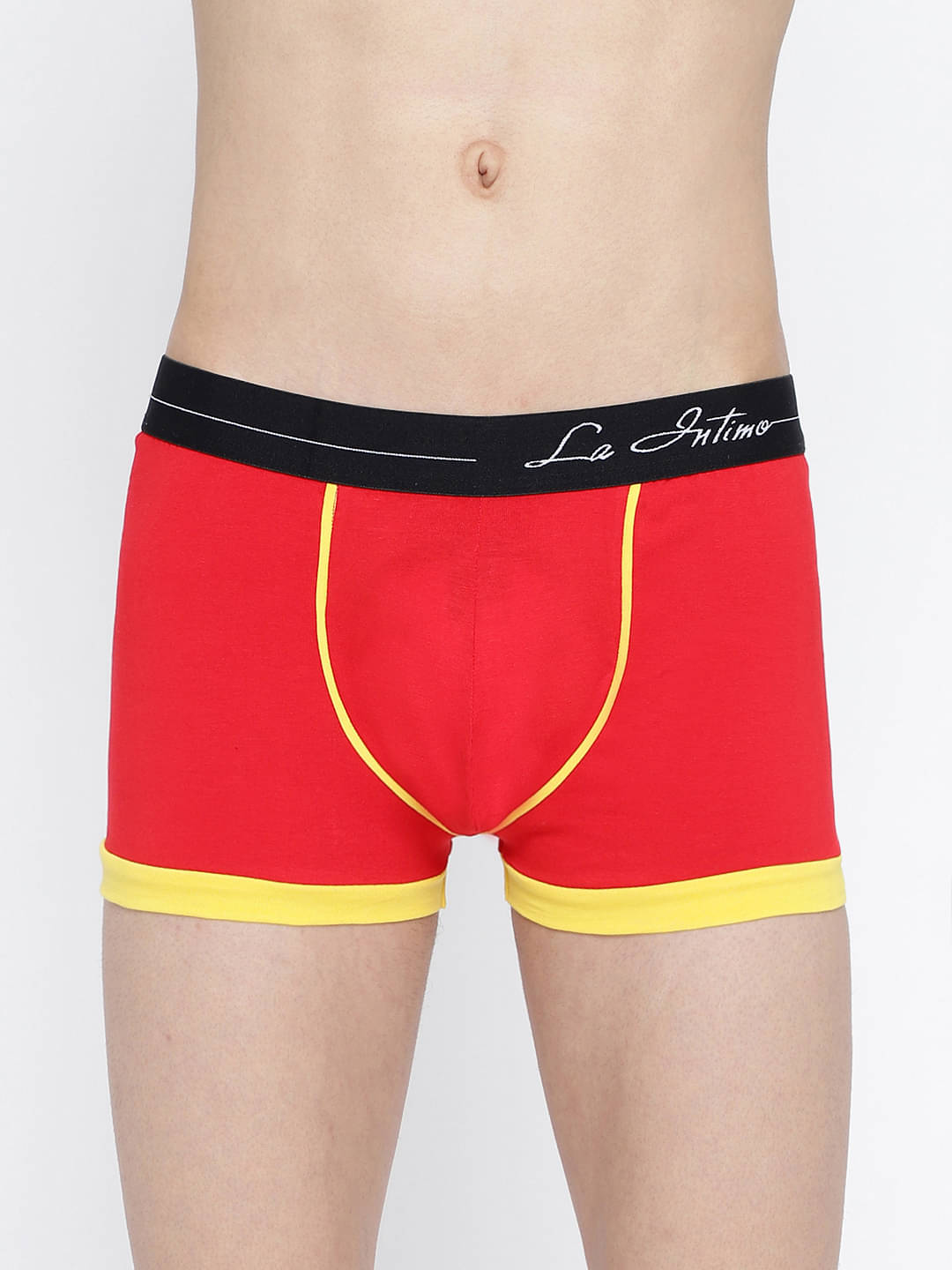     			La Intimo Pack of 1 Lycra Trunks For Men's ( Red )