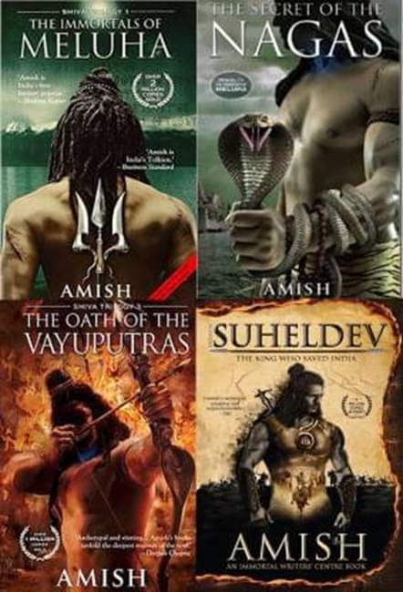    			Meluha + Nagas + vayuputras + suheldev by Amish