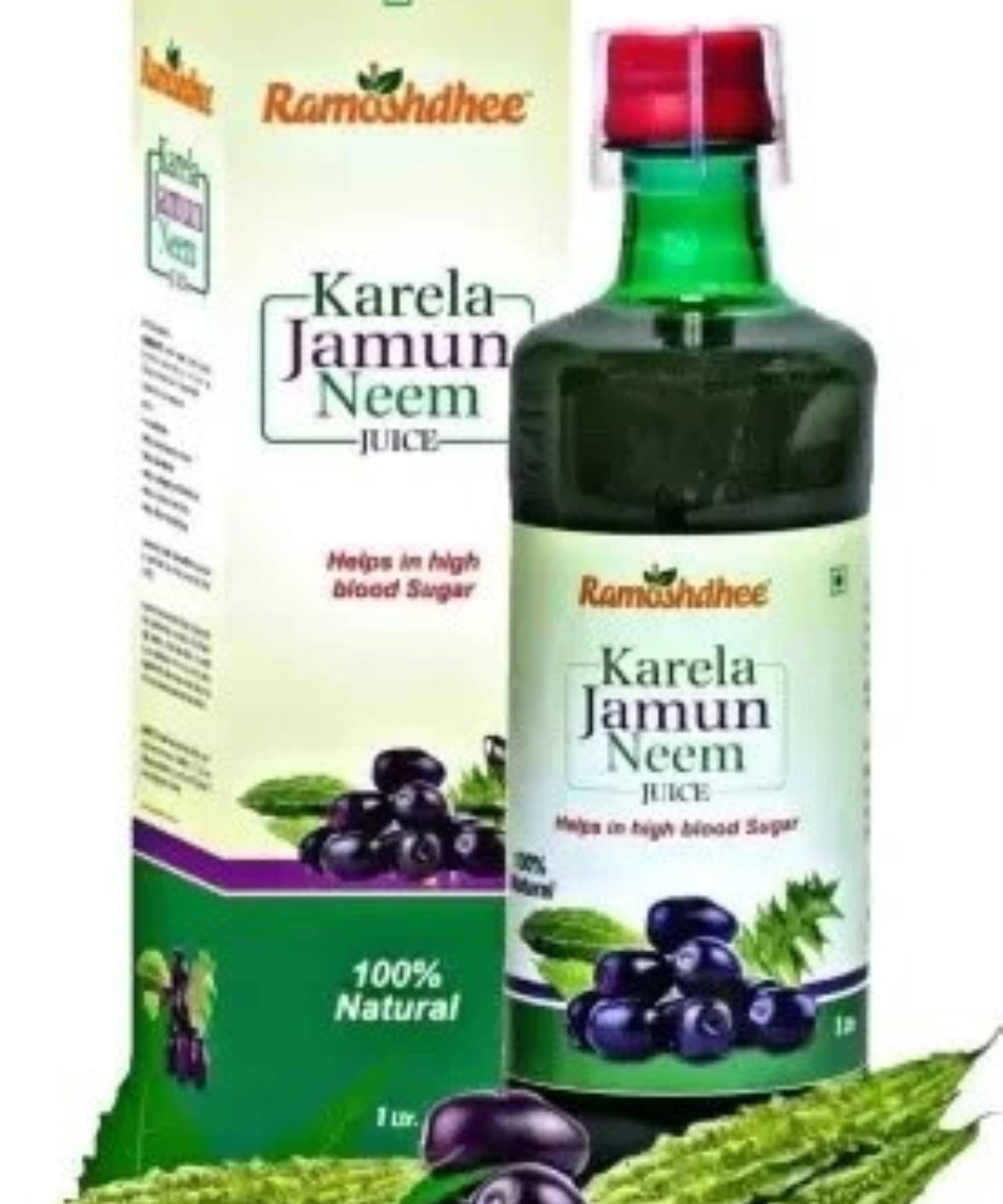 Organic Karela Jamun Neem Juice|Control Blood Sugar & Lower Bad Cholesterol Organic Karela Jamun Neem Juice|Control Blood Sugar & Lower Bad Cholesterol