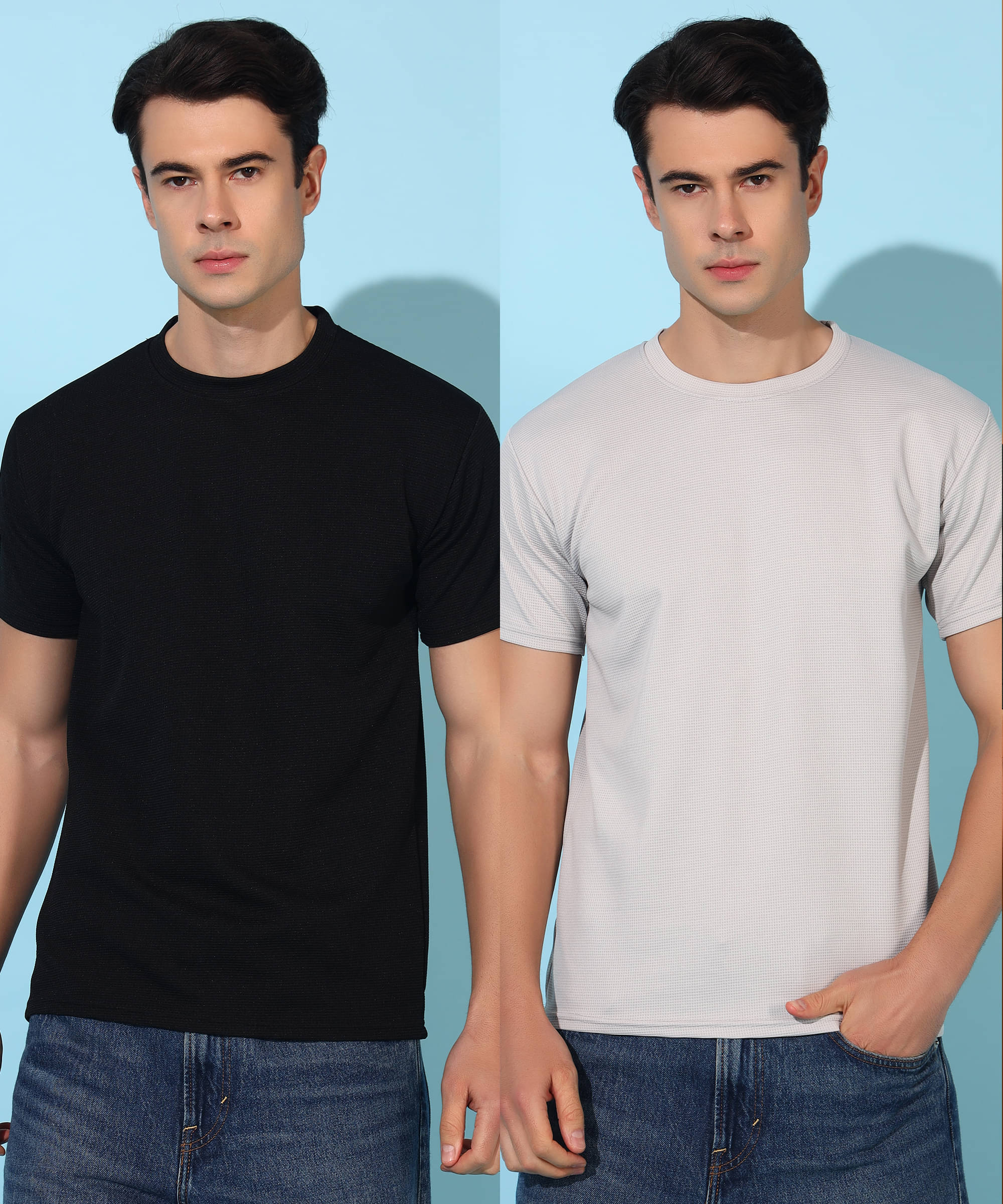     			Quin Fletcher Men Polyester Regular Fit Solid T-Shirt ( Multicolor )