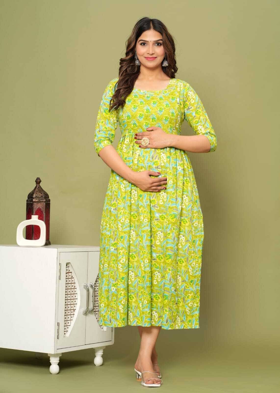 Rangoli Fashion Women Cotton Printed Anarkali Kurti ( Green ) Rangoli Fashion Women Cotton Printed Anarkali Kurti ( Green )