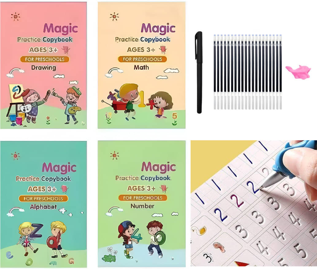 Reusable Magic Sank Book for Kids | Practice Writing Book with Magic Pen     			Reusable Magic Sank Book for Kids | Practice Writing Book with Magic Pen