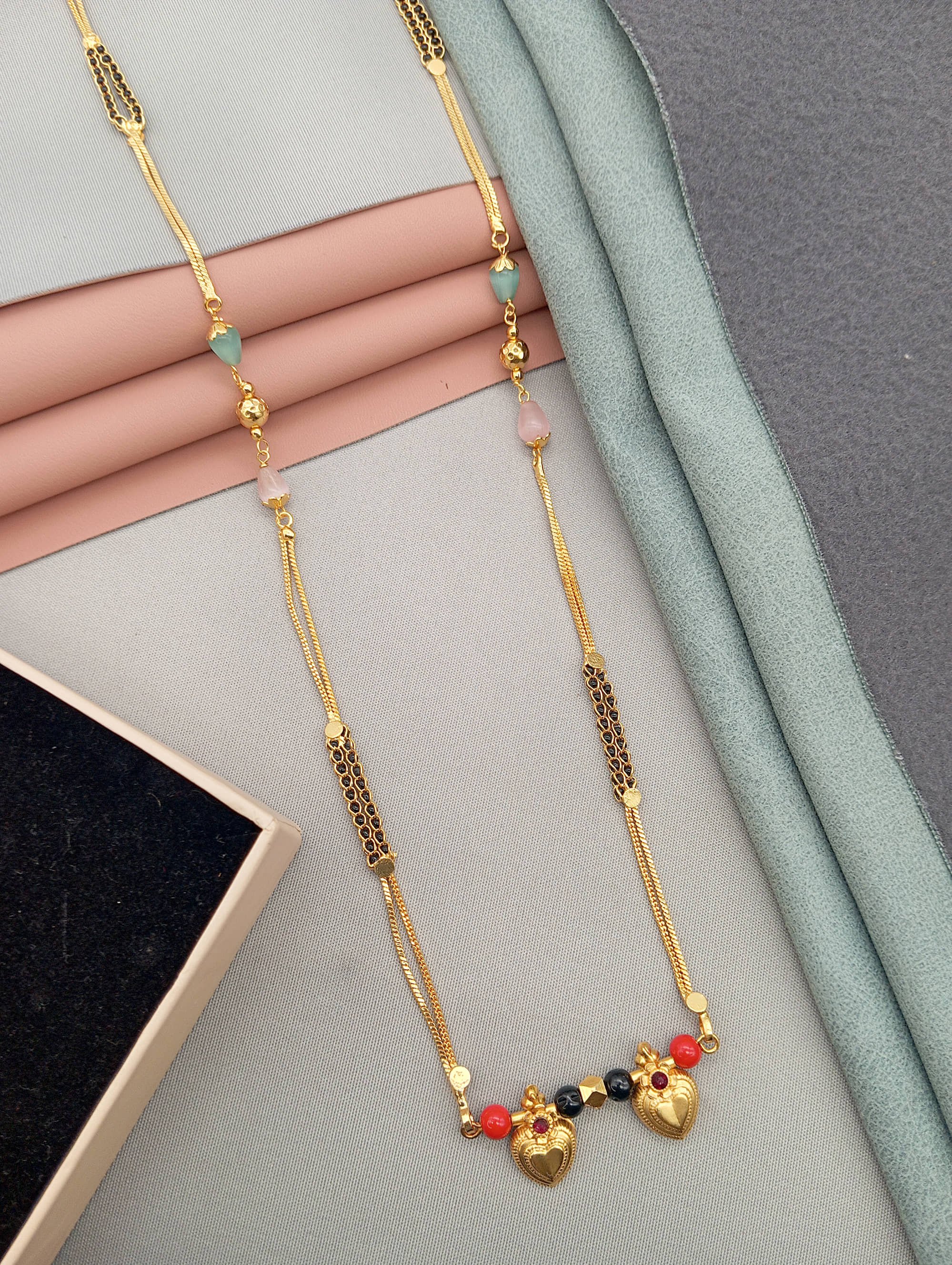 SHANKH-KRIVA Golden Mangalsutra ( Pack of 1 )