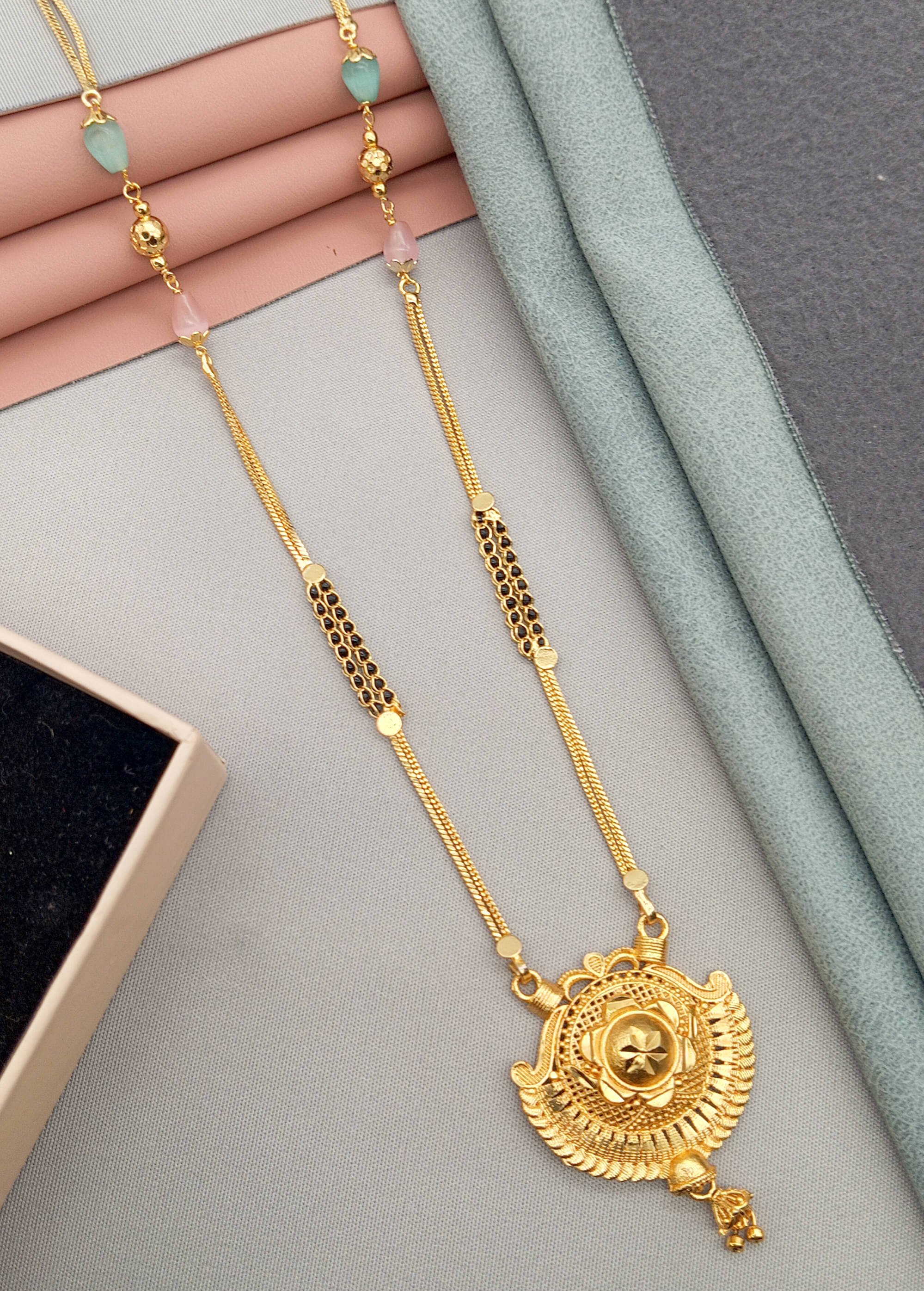 SHANKHRAJ MA LL Golden Mangalsutra ( Pack of 1 ) SHANKHRAJ MA LL Golden Mangalsutra ( Pack of 1 )