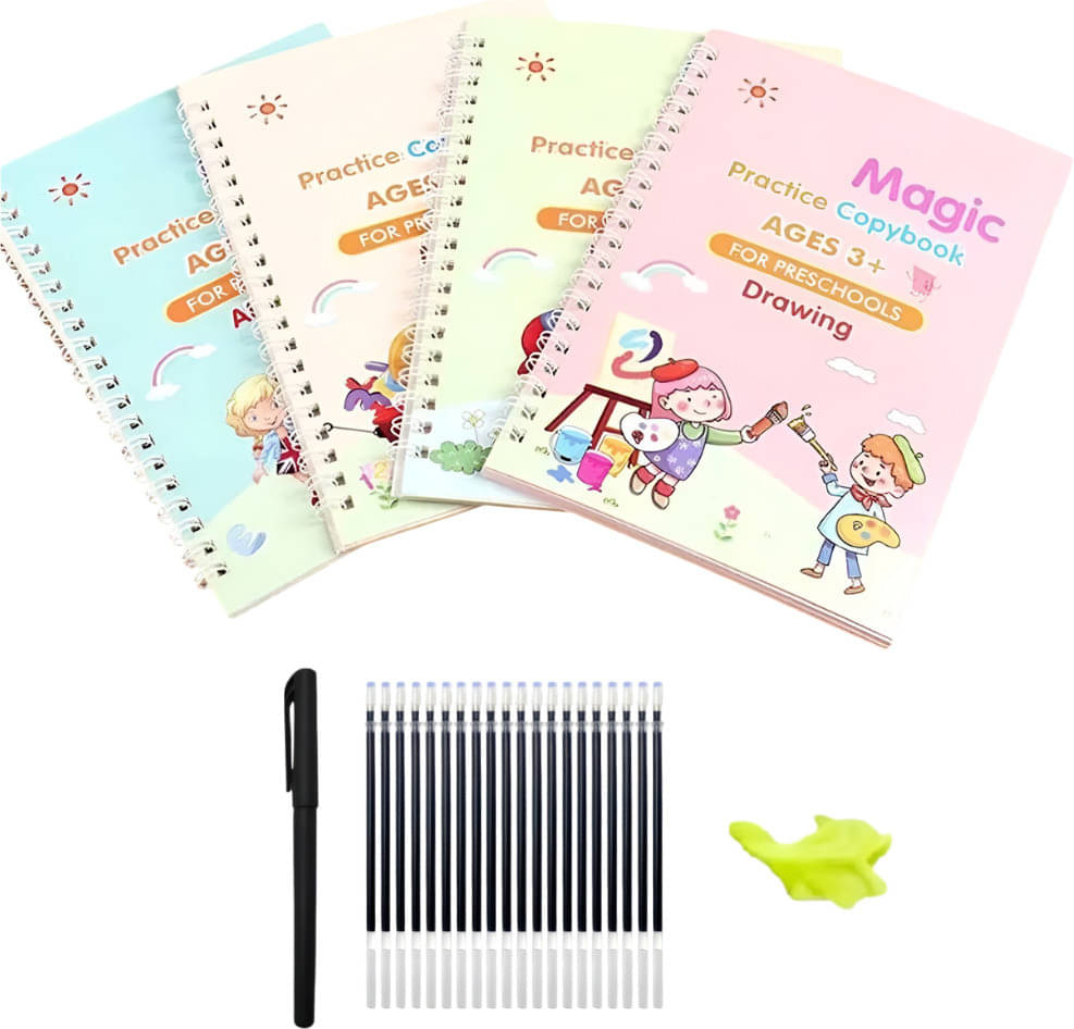 Sank Magic Practice Book for Kids | Reusable Tracing Book with Magic Ink Pen     			Sank Magic Practice Book for Kids | Reusable Tracing Book with Magic Ink Pen
