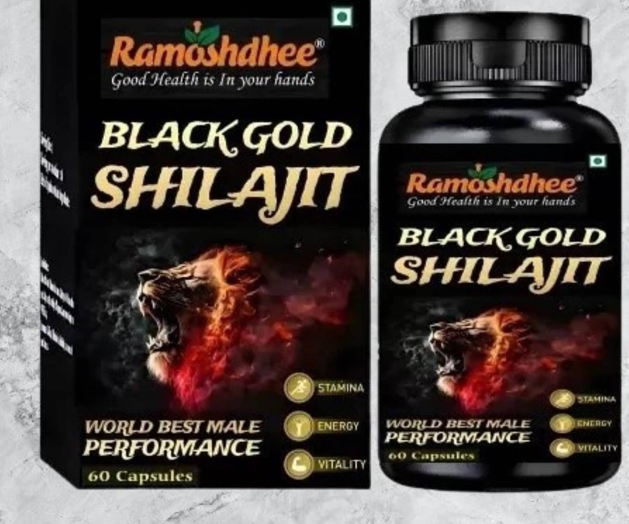 Shilajit Black Gold 60 Cap | Boosts Power In 2 Weeks Shilajit Black Gold 60 Cap | Boosts Power In 2 Weeks
