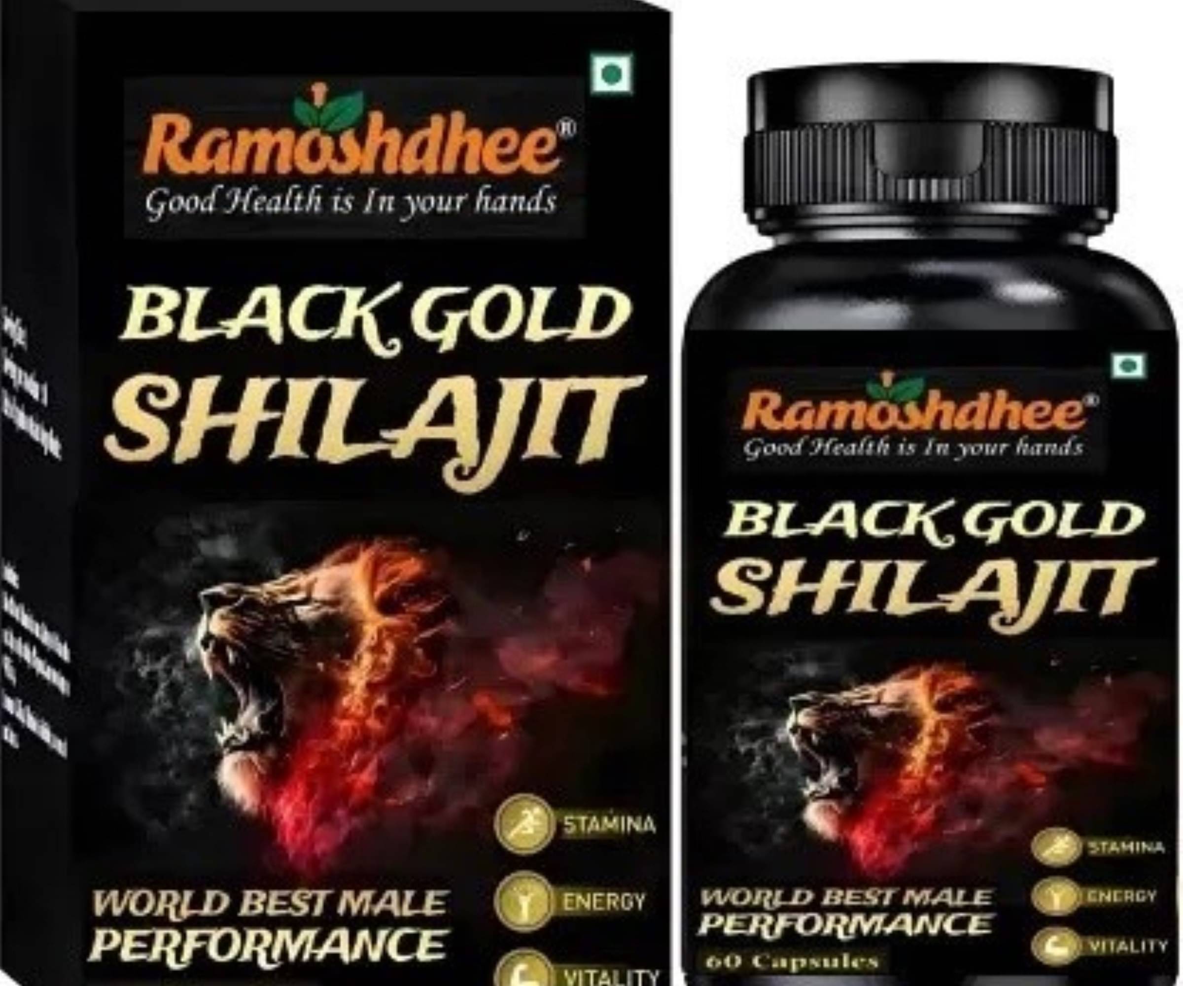 Shilajit Gold (60 Cap) Strength Stamina Power Performance Energy Shilajit Gold (60 Cap) Strength Stamina Power Performance Energy