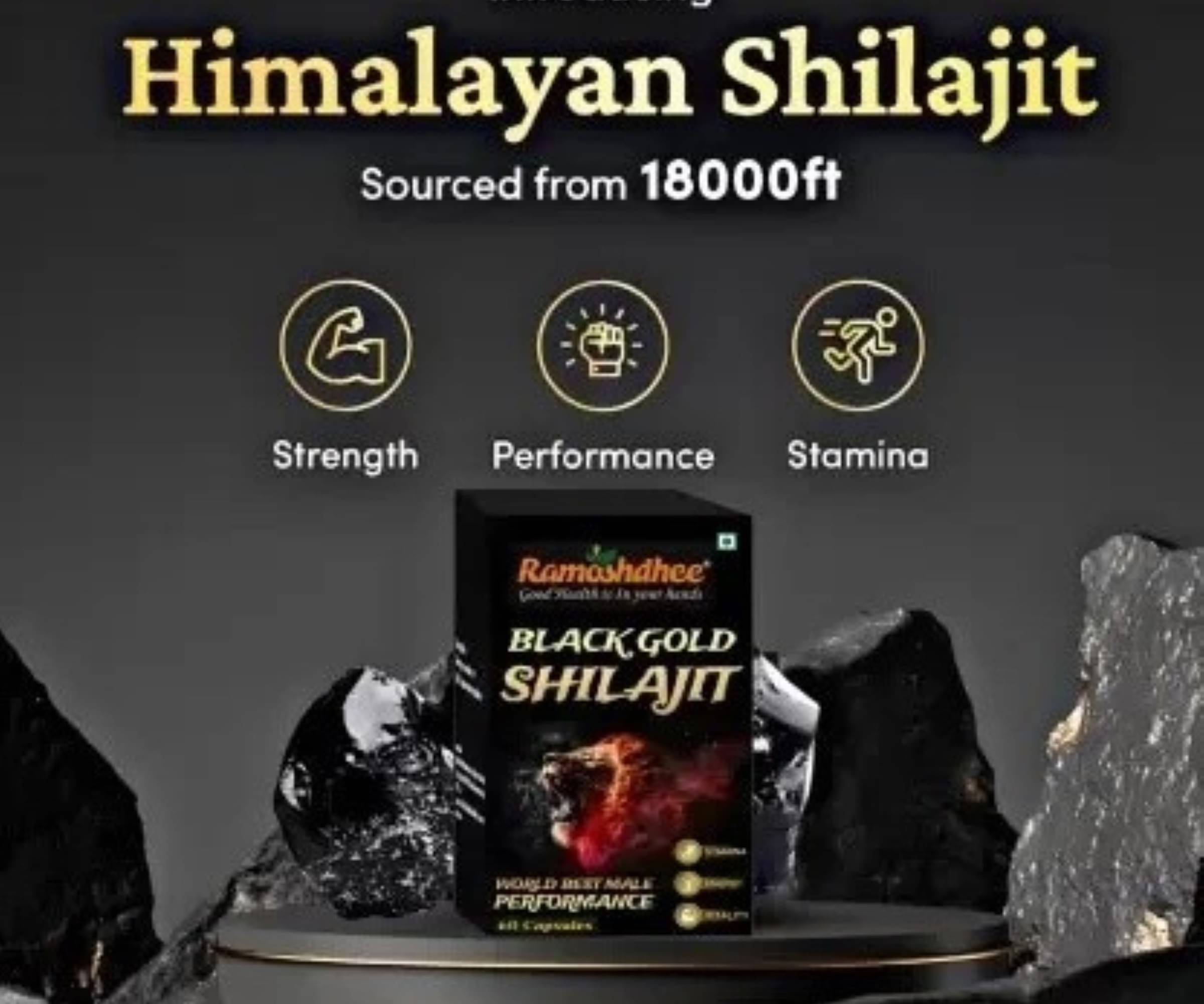 Shilajit Gold | Boosts Stamina | Contains 24 Carat Gold, 100% Ayurvedic Shilajit Gold | Boosts Stamina | Contains 24 Carat Gold, 100% Ayurvedic
