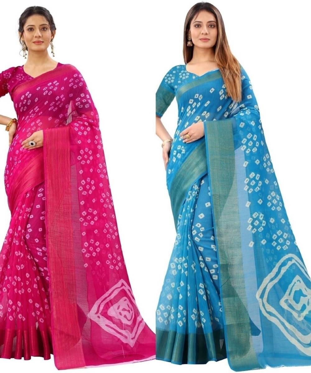 Suali Cotton Printed Saree With Unstitched Blouse Piece ( Multicolor ) Suali Cotton Printed Saree With Unstitched Blouse Piece ( Multicolor )