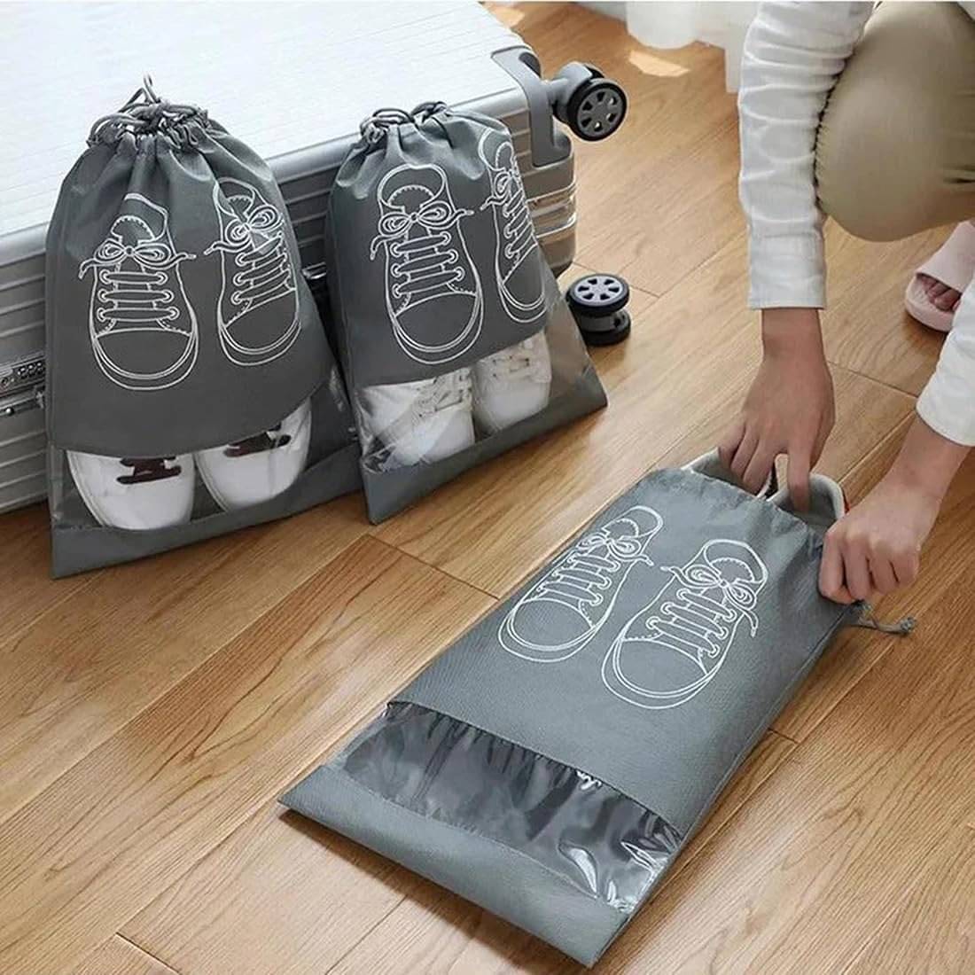     			Suraj Enterprises Gray Shoe Cases ( 6 Pcs )