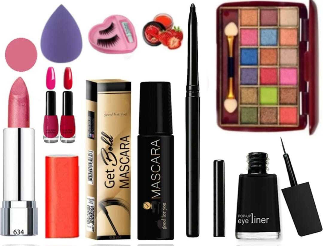     			Toroka Makeup Kit ( EYE SHADOW::LIPSTICK::KAJAL::EYELINER )