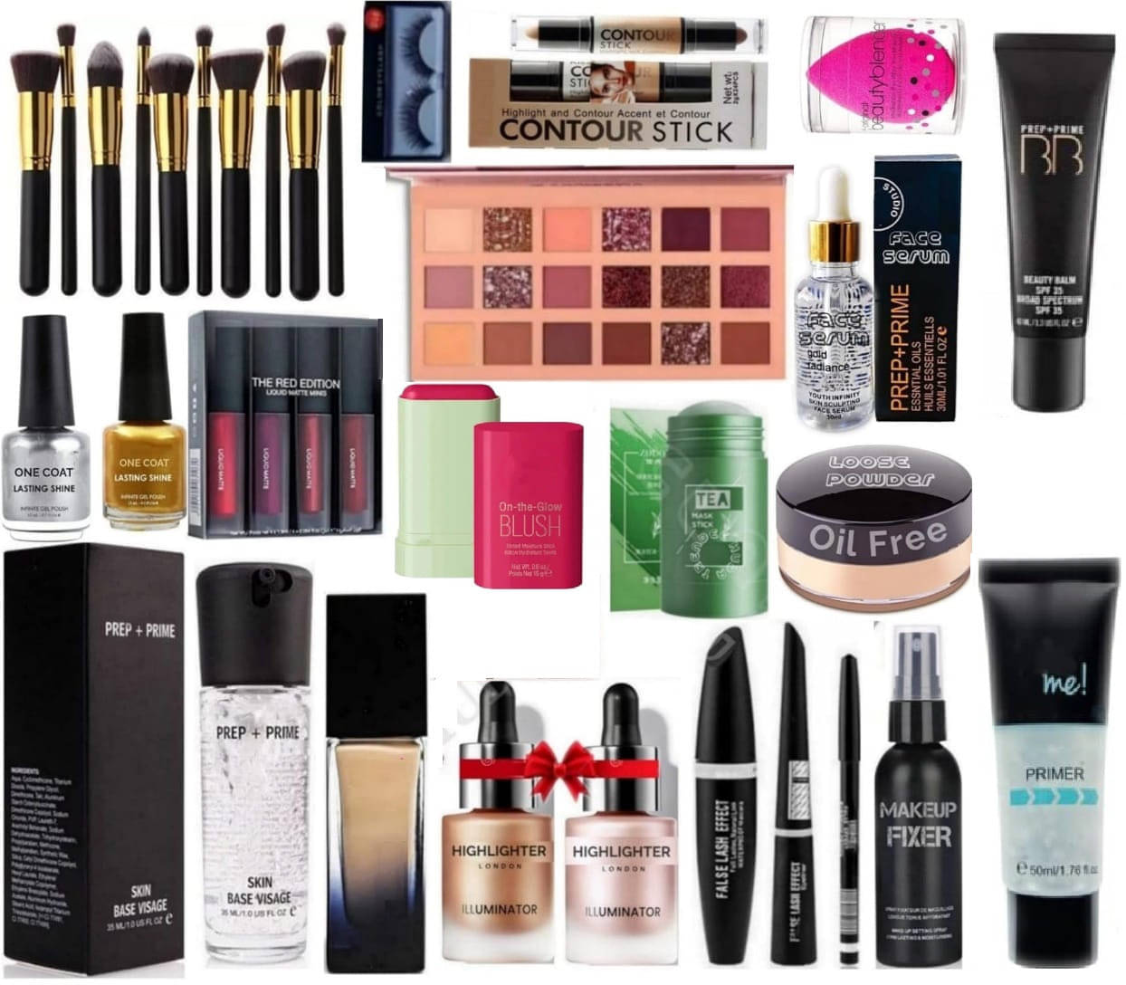     			Toroka Makeup Kit ( EYE SHADOW::FOUNDATION::LIPSTICK::FIXER )