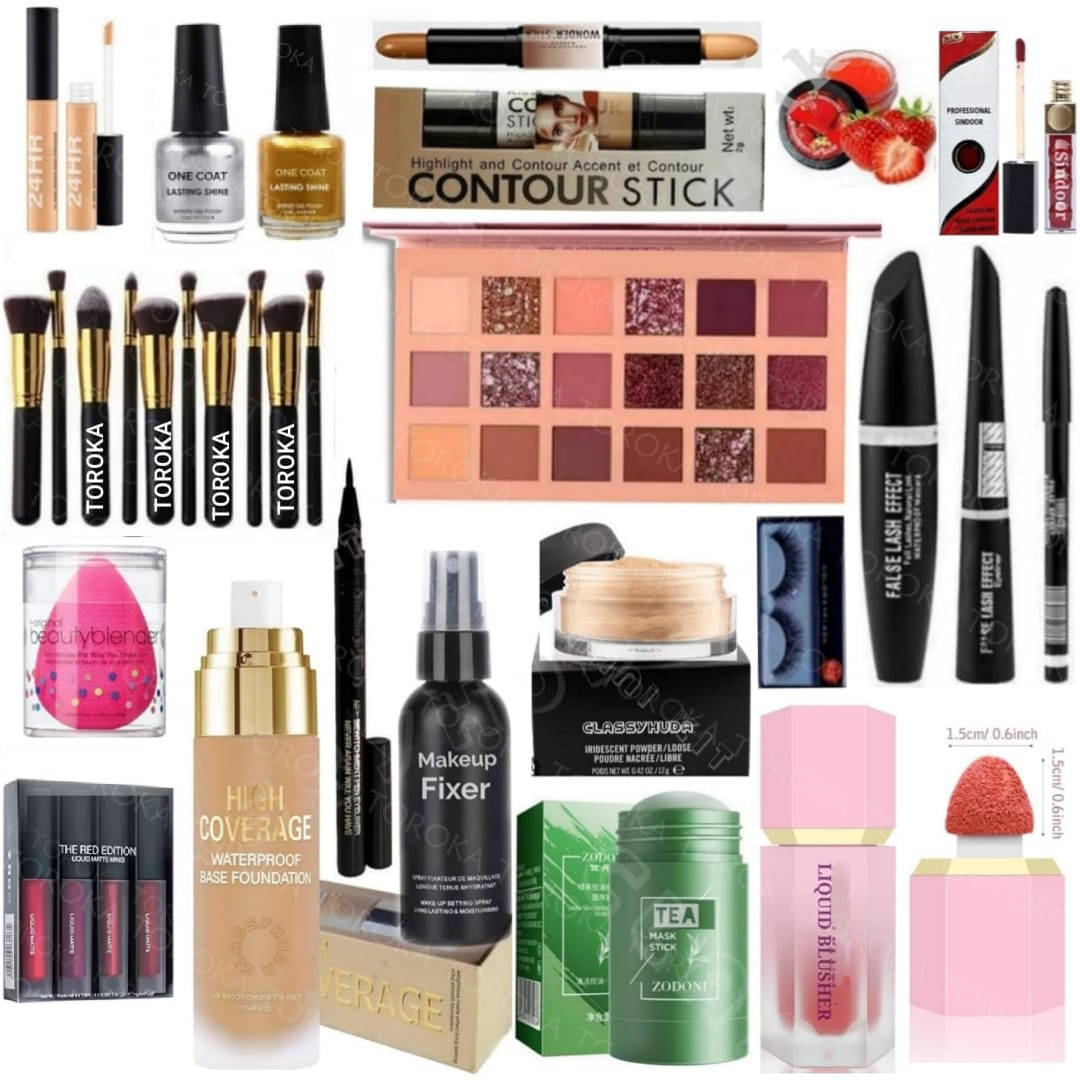     			Toroka Makeup Kit ( EYE SHADOW::LIPSTICK::FIXER )