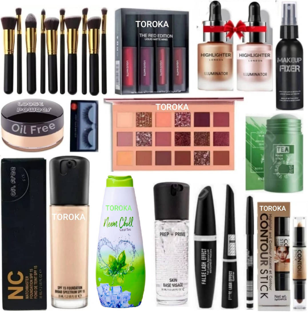     			Toroka Makeup Kit ( EYE SHADOW::LIPSTICK::FIXER )