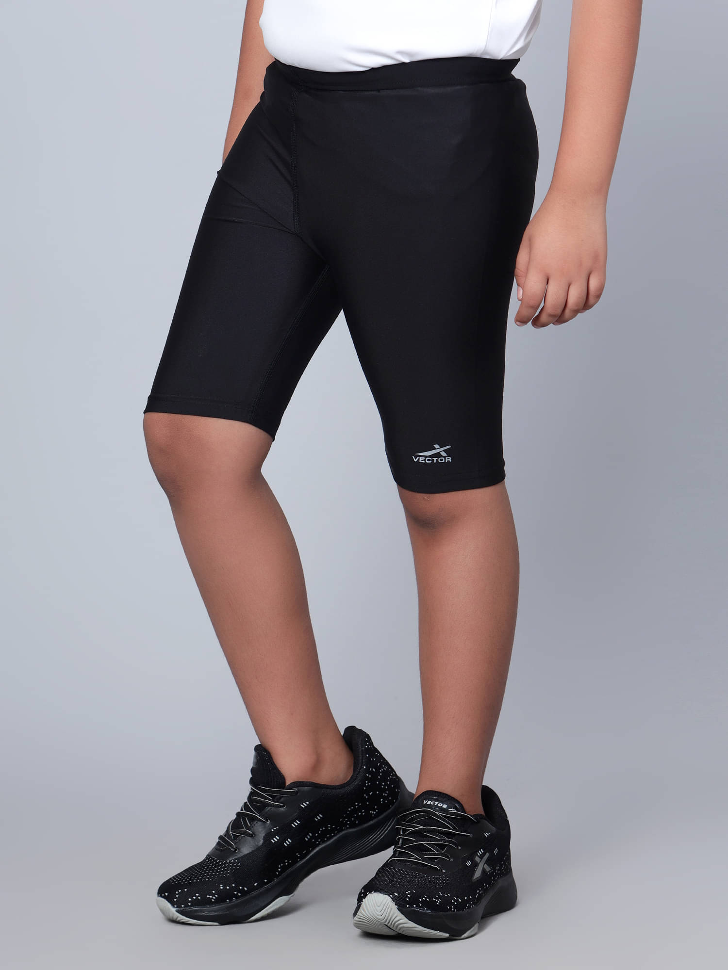     			Vector X Pack of 1 Polyester Shorts For Boys ( Black )
