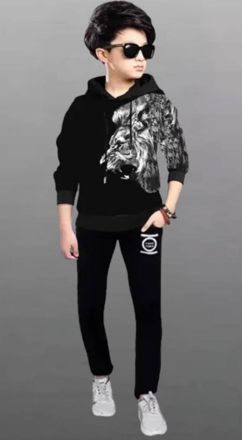 WESEVEN Pack of 1 Unisex Cotton Blend T-Shirt & Pants Set ( Black ) WESEVEN Pack of 1 Unisex Cotton Blend T-Shirt & Pants Set ( Black )